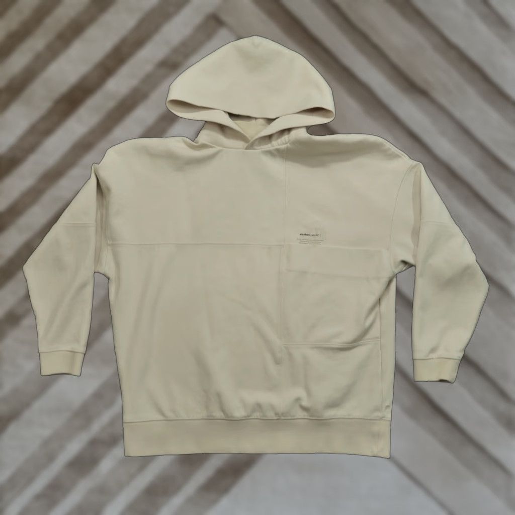 Zara Zara Hoodie Mens Large Tan Cream Pullover Hooded Crew Neck Sweatshirt Logo Classic Unisex Adults L Beige Sty le: Pullover, Hoodie - 90s/ -None Size US L / EU 52-54 / 3 - 1 Thumbnail
