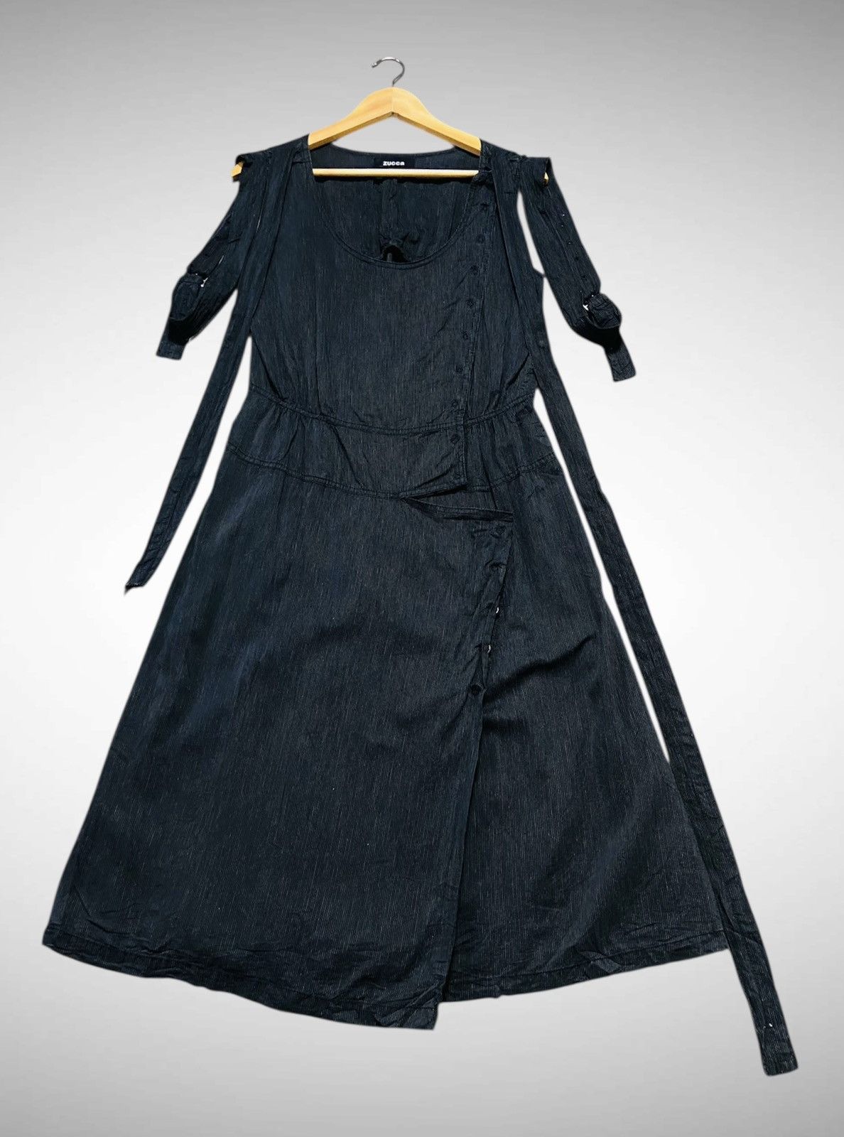 Zucca Zucca by Issey Miyake Drapep Asymmetric Column Dress Size M / US 6-8 / IT 42-44 - 2 Thumbnail