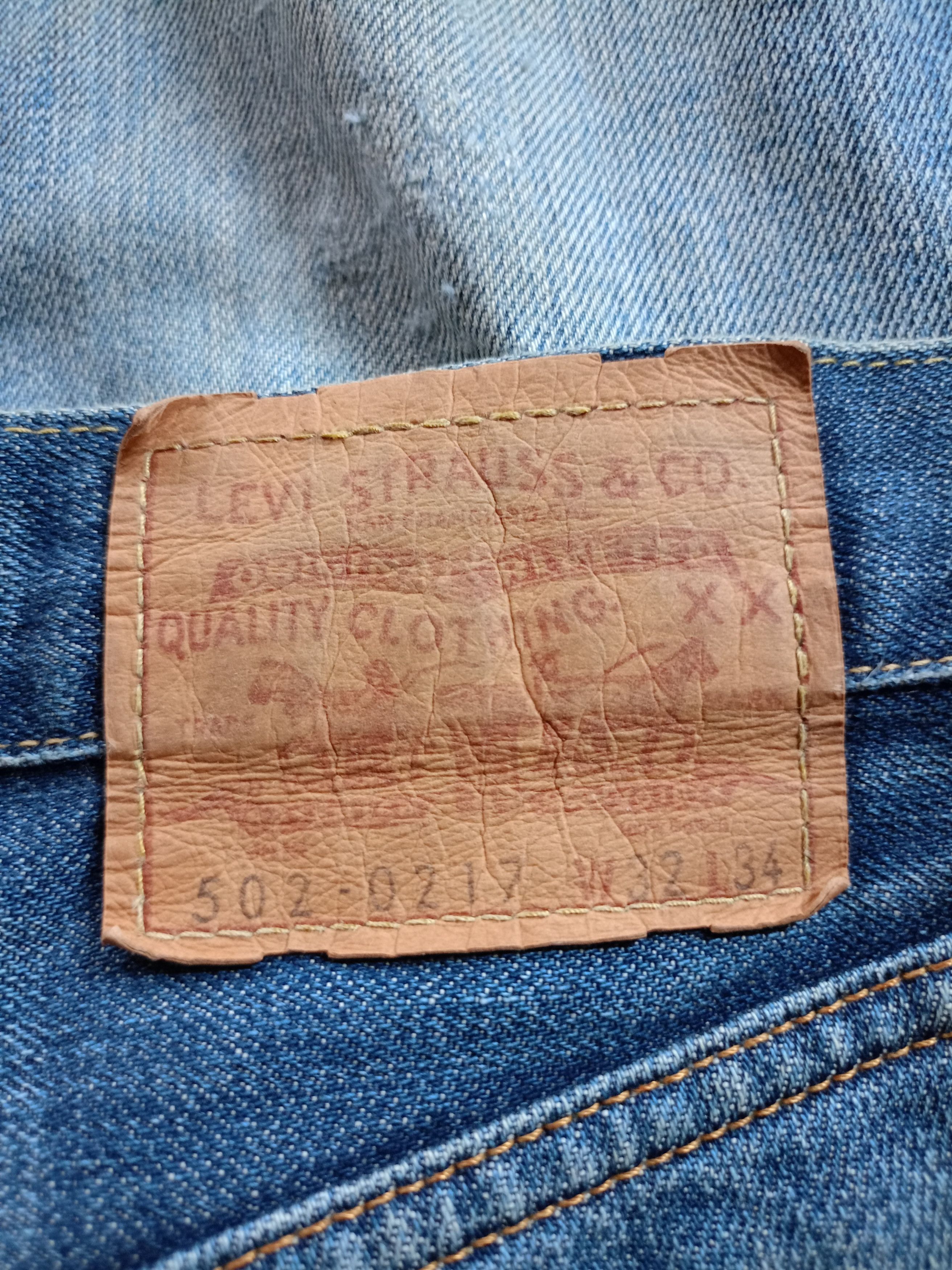 Levi's Vintage Clothing Vintage Levi's 502 Selvedge Distressed Denim Pants Size US 32 / EU 48 - 12 Thumbnail