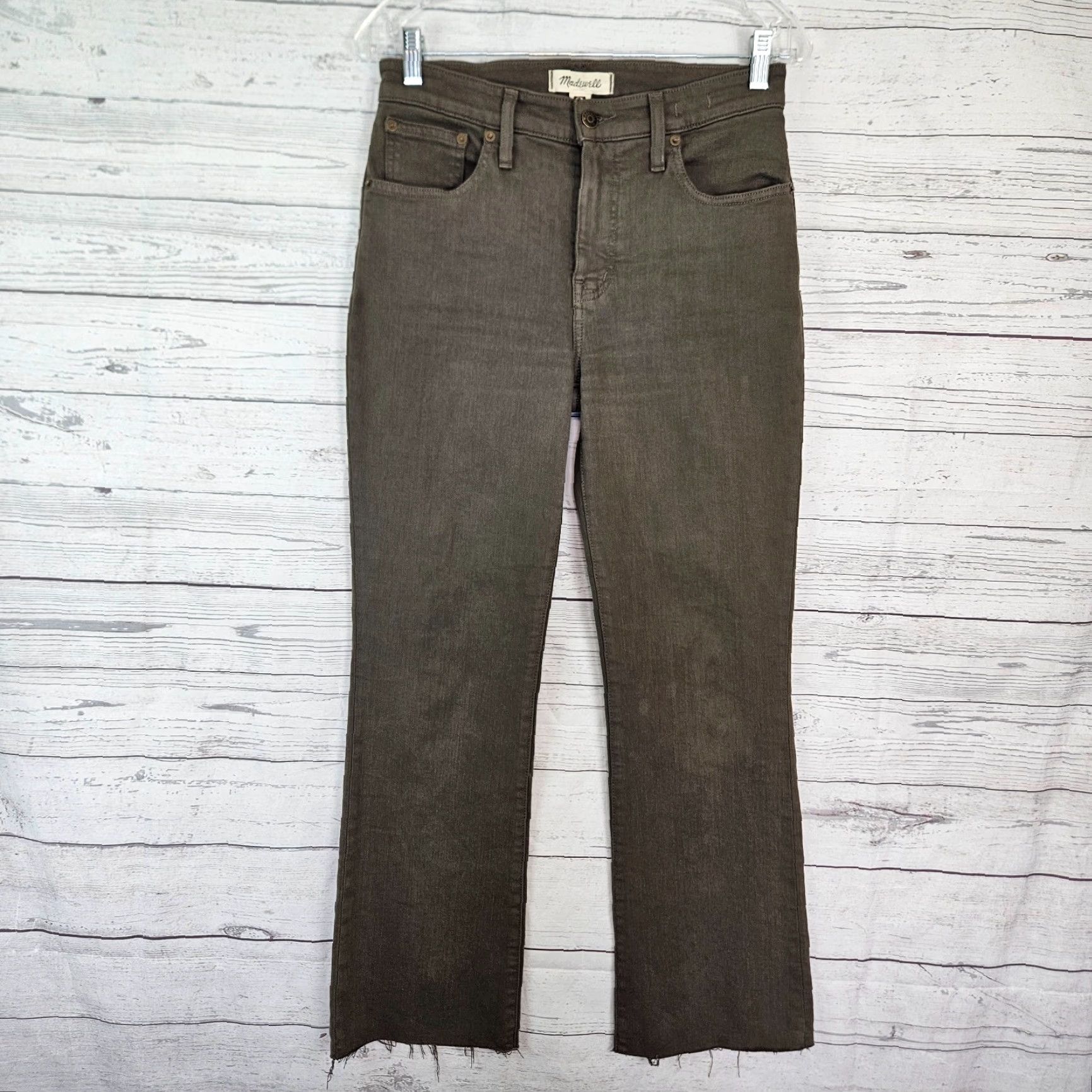 Madewell Madewell Womens Jeans Mid Rise Kick Out Size 27 Driftwood Brown Denim Size 27" / US 4 / IT 40 - 2 Thumbnail