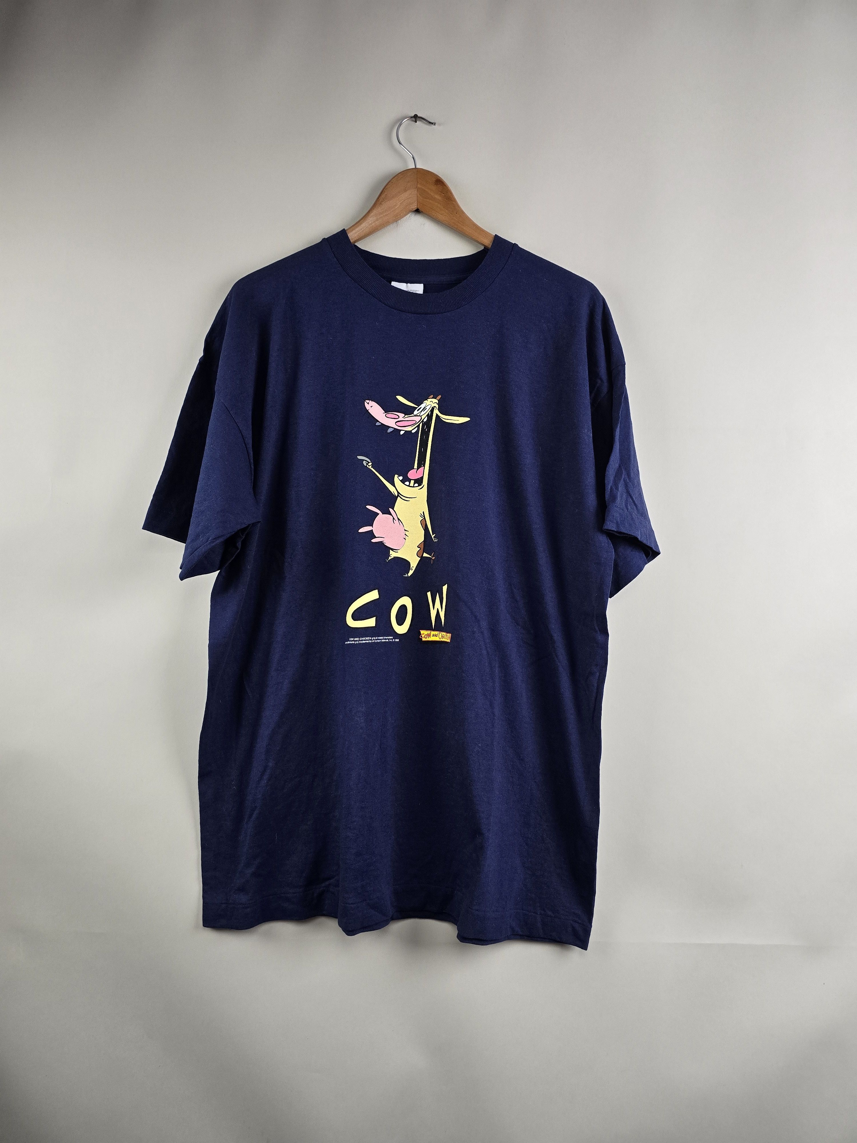 Anime × Cartoon Network × Vintage 1998 Cartoon Network Cow & Chicken XL 23" 30.5" Size US XL / EU 56 / 4 - 7 Thumbnail
