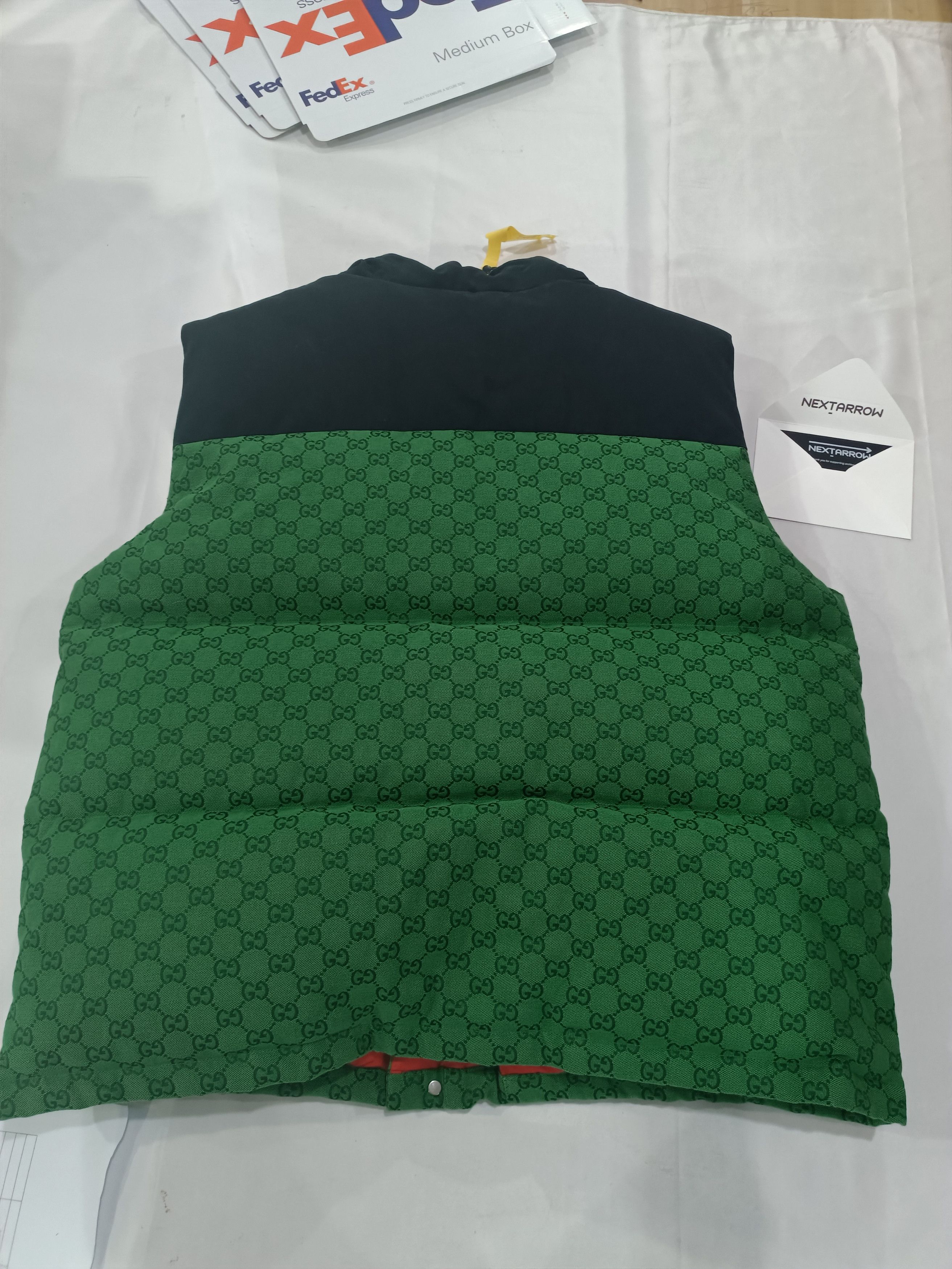 Gucci GUCCI x THE NORTH FACE Gucci North Co-branded Green Old Flo Size US XL / EU 56 / 4 - 4 Thumbnail