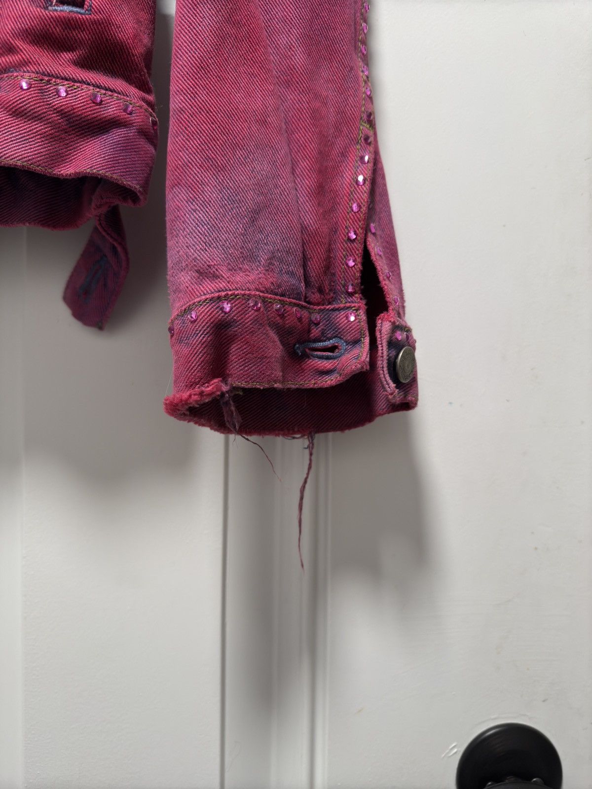 Gap Custom Dyed Swarovski Denim Jacket Size US M / EU 48-50 / 2 - 6 Thumbnail