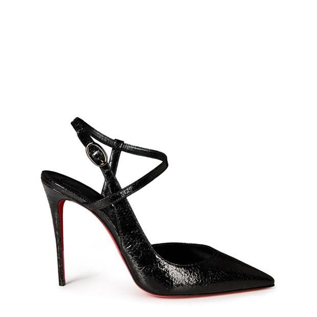 Christian Louboutin Jenlove 100mm Leather Heeled Pumps Size US 7 / IT 37 - 1 Thumbnail