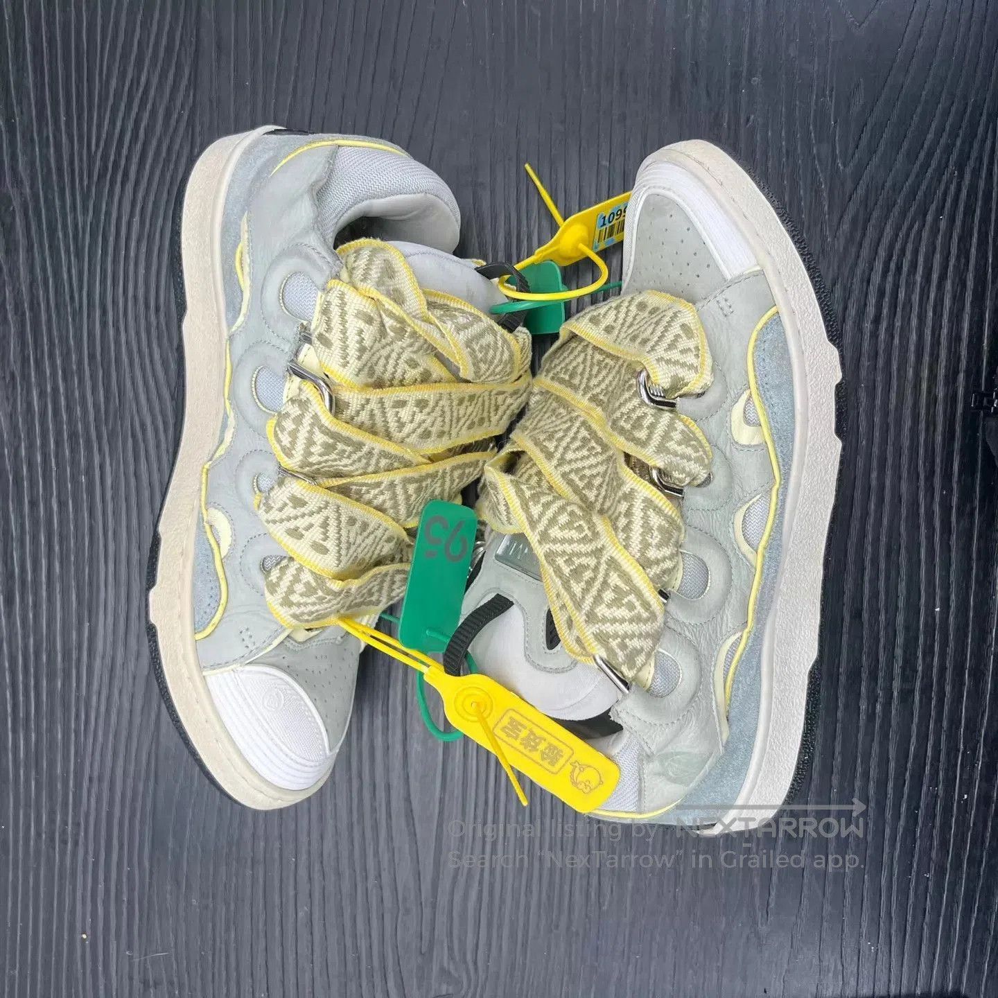 Lanvin Multi-Color High-Top Sneakers with Straps. Size US 9 / EU 42 - 3 Thumbnail