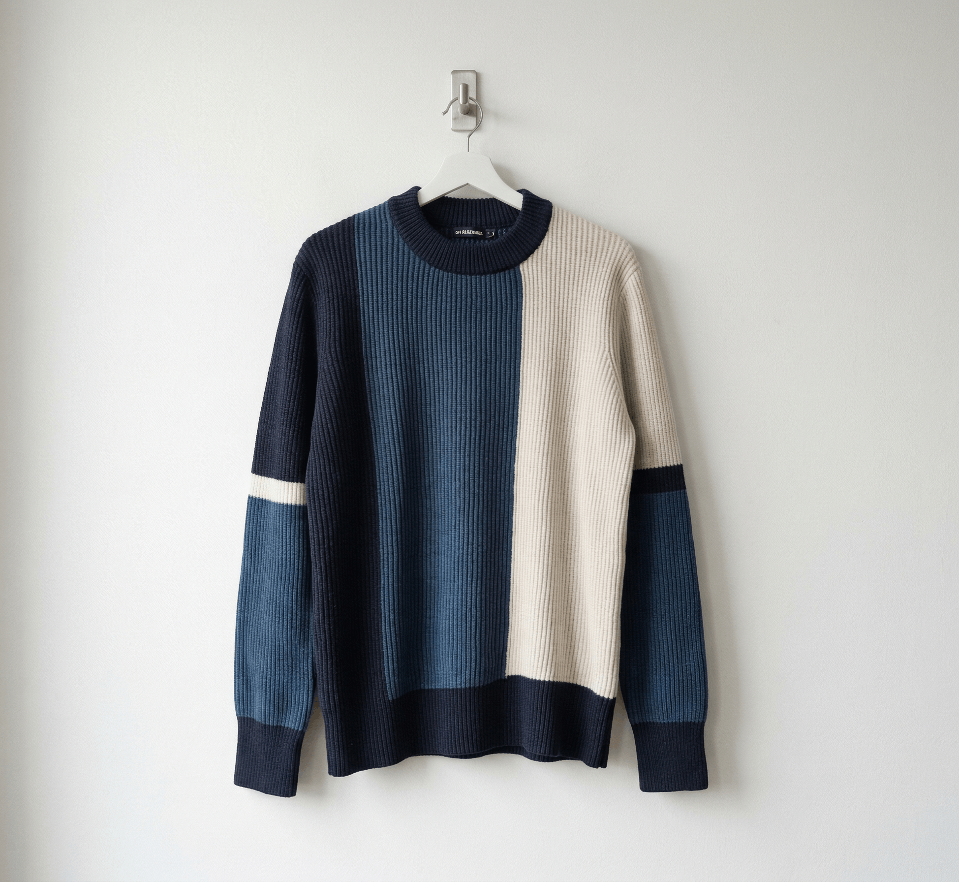 J.Lindeberg J.Lindeberg Ivan Colorblock Wool Blend Crewneck Sweater L Size US L / EU 52-54 / 3 - 1 Thumbnail