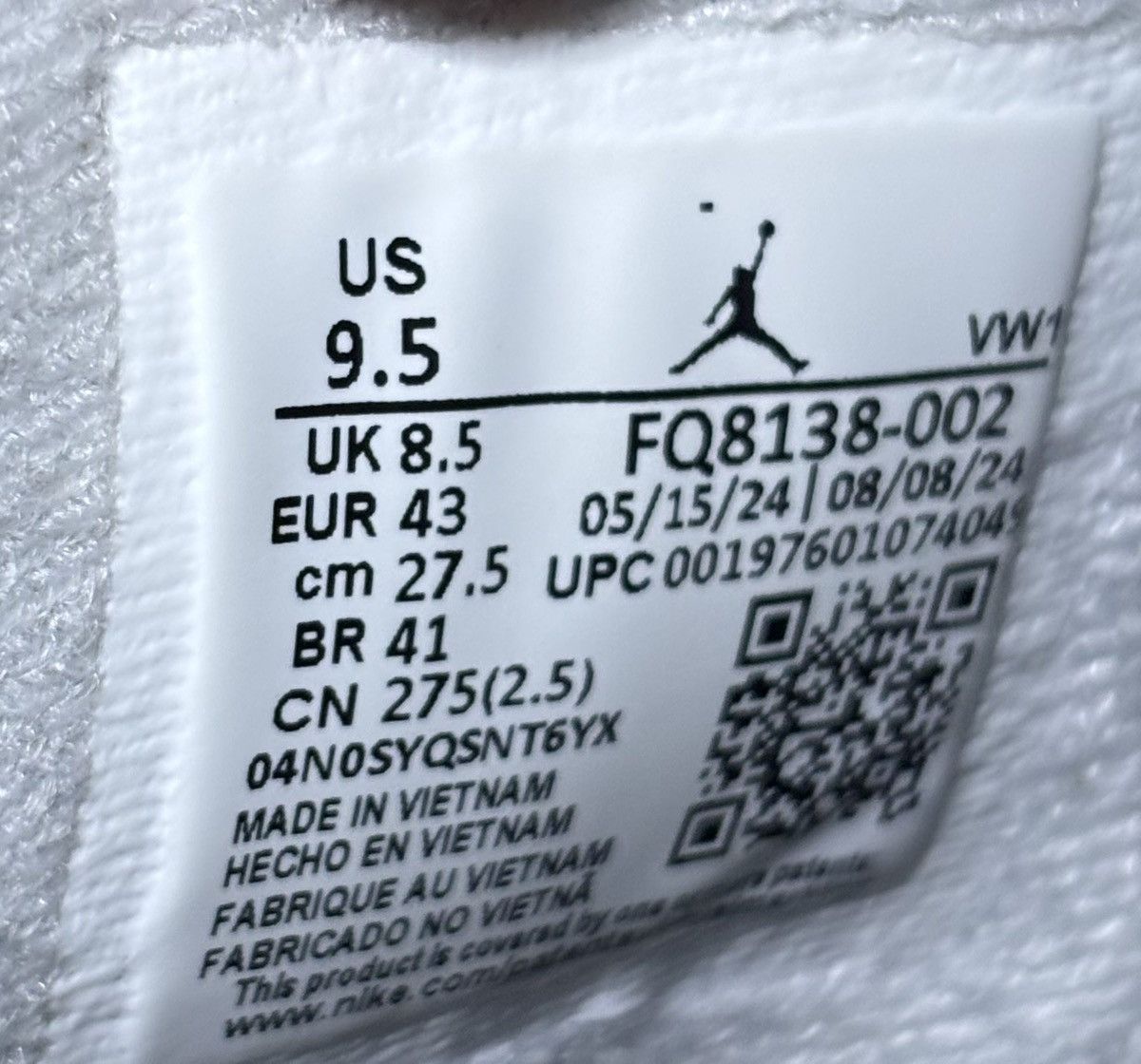 Jordan Brand Jordan 4 Retro Fear 2024 Size 9.5 Size US 9.5 / EU 42-43 - 6 Thumbnail