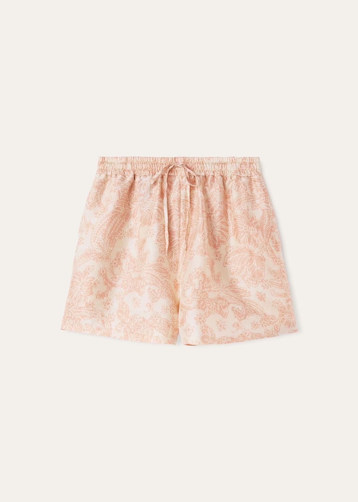 Loro Piana o1srvl11e0725 FAO0499 Short-length Short in White/Pink Size 26" / US 2 / IT 38 - 1 Thumbnail