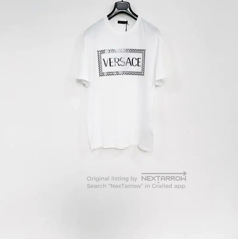 Versace Versace White Cotton Short Sleeve T-Shirt . Size US L / EU 52-54 / 3 - 1 Thumbnail