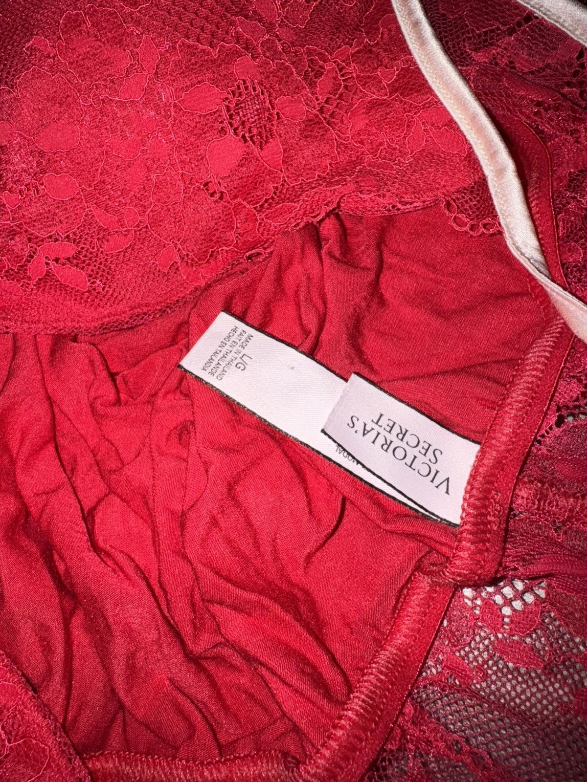 Victoria's Secret Victoria’s Secret Super Soft Lacy Red Lingerie Dress L Size L / US 10 / IT 46 - 7 Thumbnail
