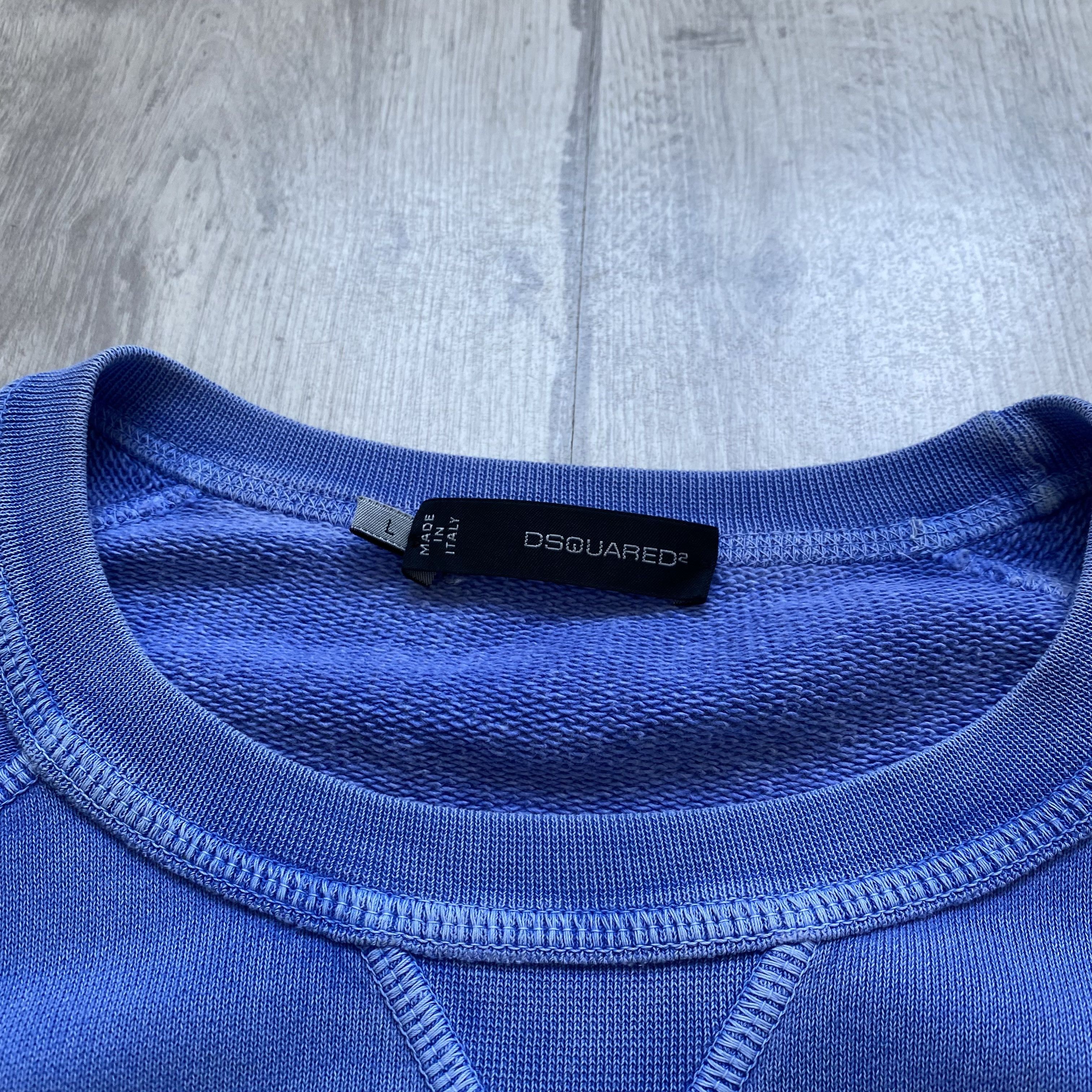 Dsquared2 Vintage 00s Dsquared 2 sweatshirt pocket Y2K Size US XL / EU 56 / 4 - 4 Thumbnail