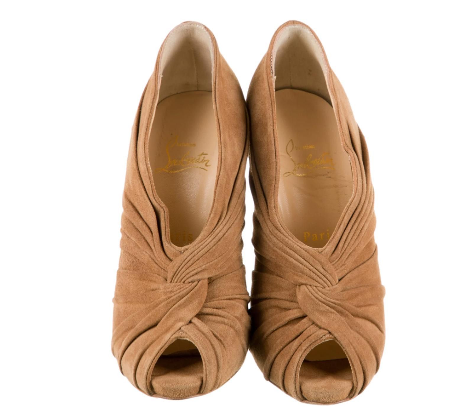 Christian Louboutin Christian Louboutin Manchon 120 peep-toe bootie US5 EU36 Size US 5 / IT 35 - 3 Thumbnail