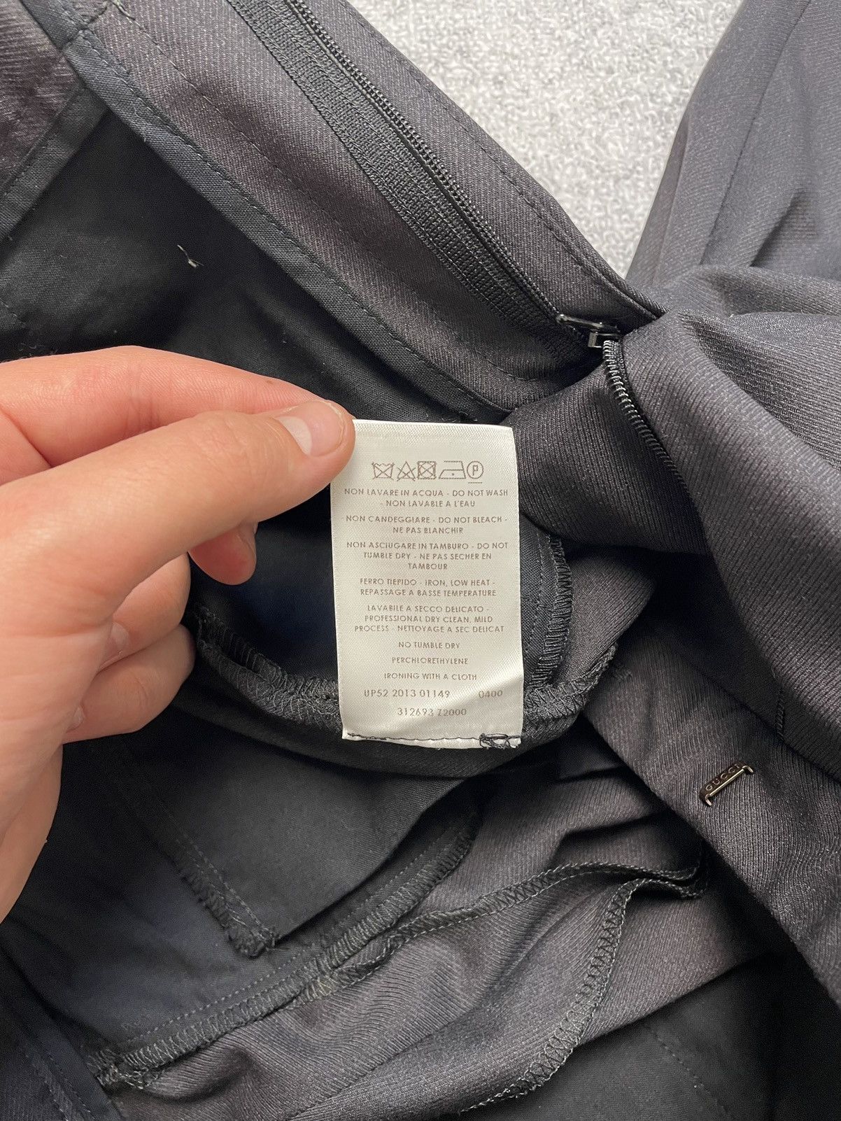 Gucci Gucci Men's Black Cotton uniform Suit with dustbag Size 44S - 23 Thumbnail