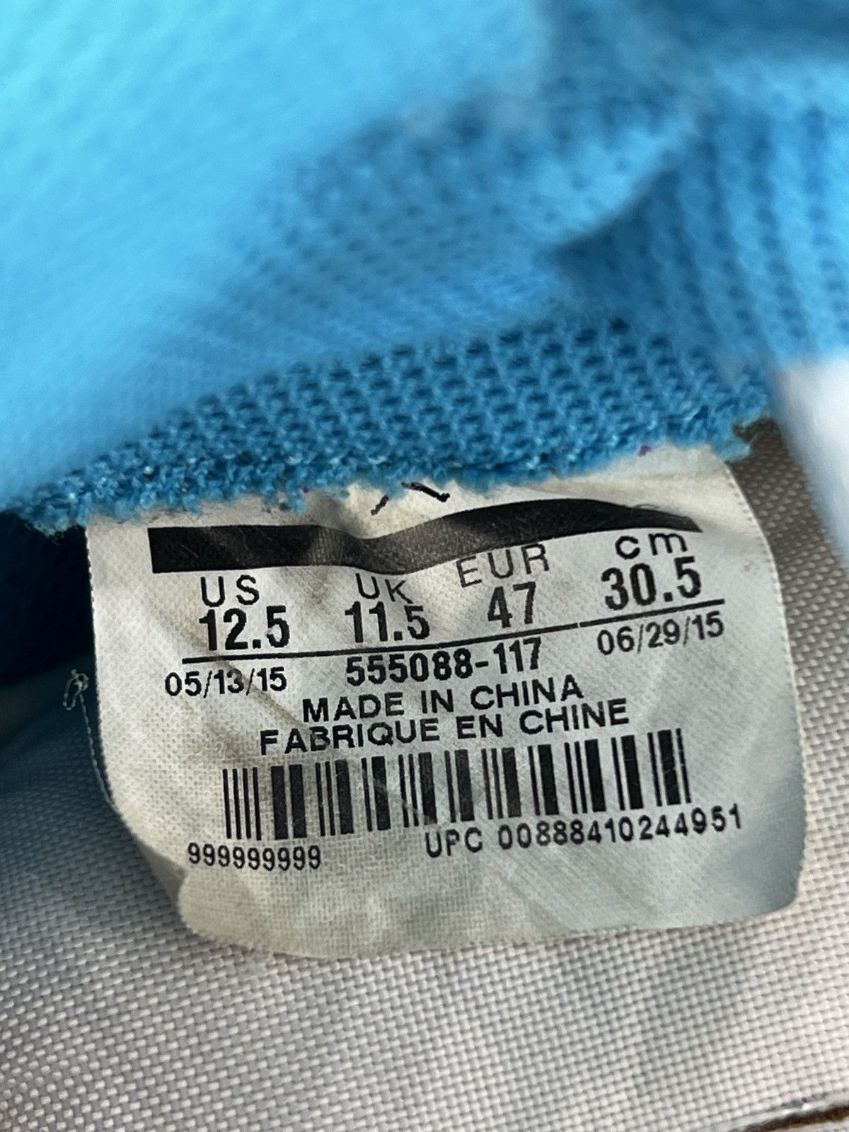 Jordan Brand × Nike Air Jordan 1 UNC Sz. 12.5 (2015) Size US 12.5 / EU 45-46 - 9 Thumbnail