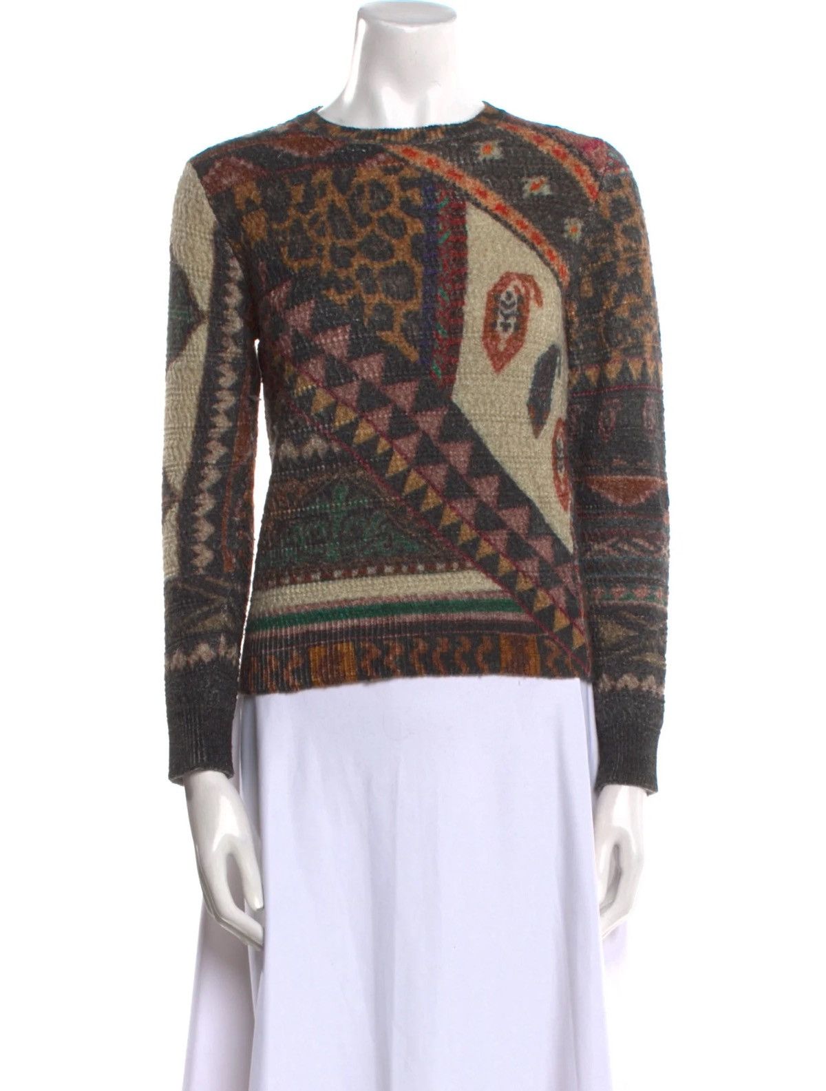 Etro Etro Multicolor Geometric and Animal Print Sweater Knit Size M / US 6-8 / IT 42-44 - 1 Thumbnail