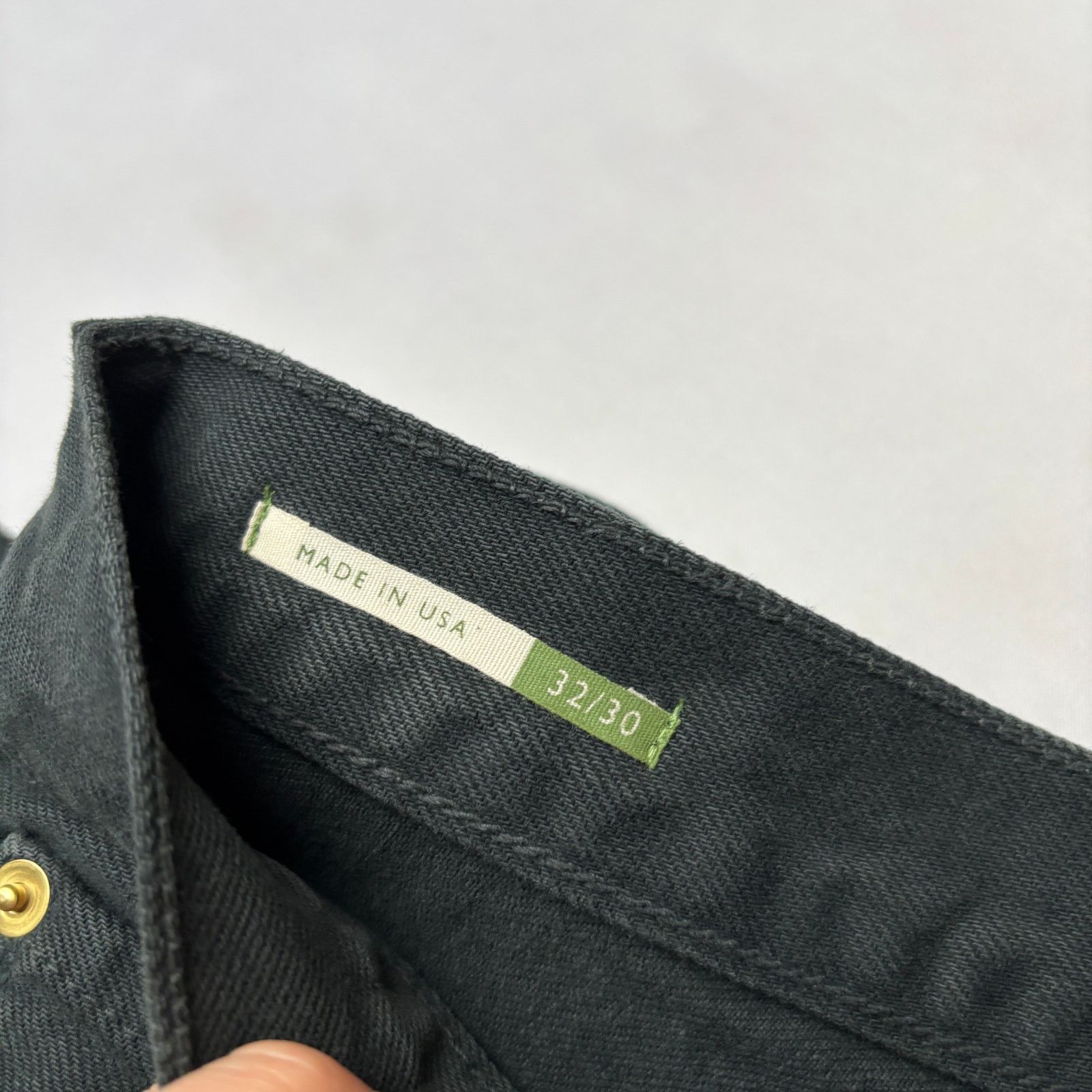 Sid Mashburn $195 Sid Mashburn Straight Leg Jeans Men's 32x30 Black Denim Size US 32 / EU 48 - 5 Thumbnail