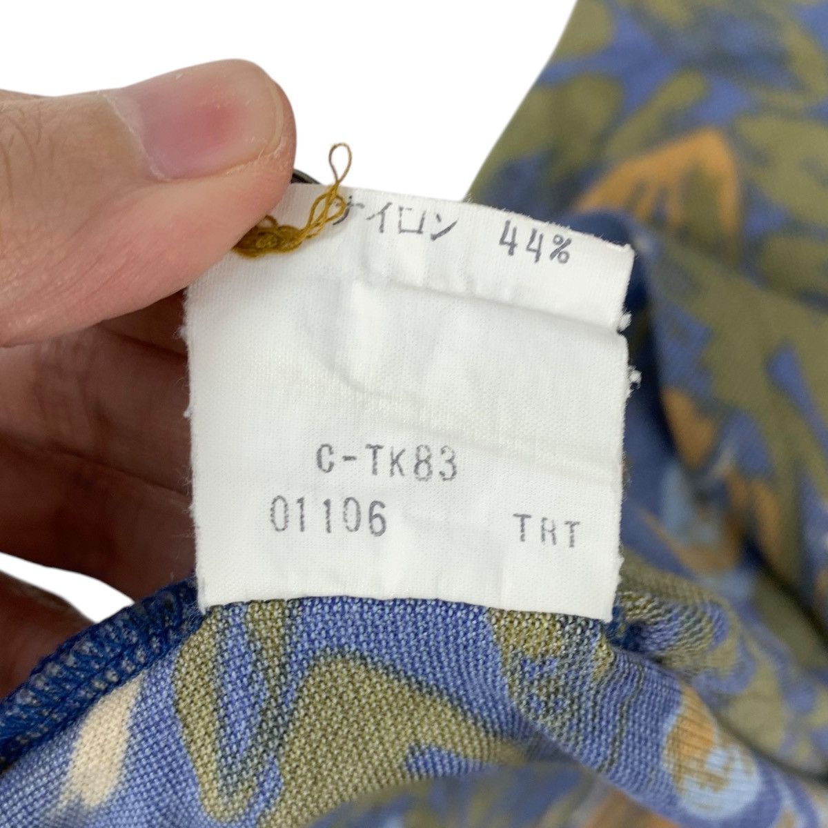 Allegri Vintage ALLEGRI ITALY FLORAL Over Print Painting Polo Tee Size L / US 10 / IT 46 - 6 Thumbnail