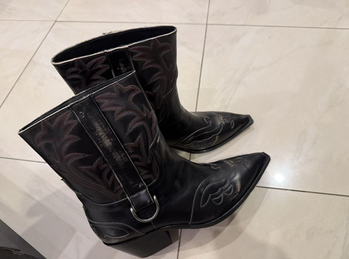 Enfants Riches Deprimes Enfants Riches Déprimés Distressed Leather Cowboy Boots Size US 11 / EU 44 - 7 Thumbnail