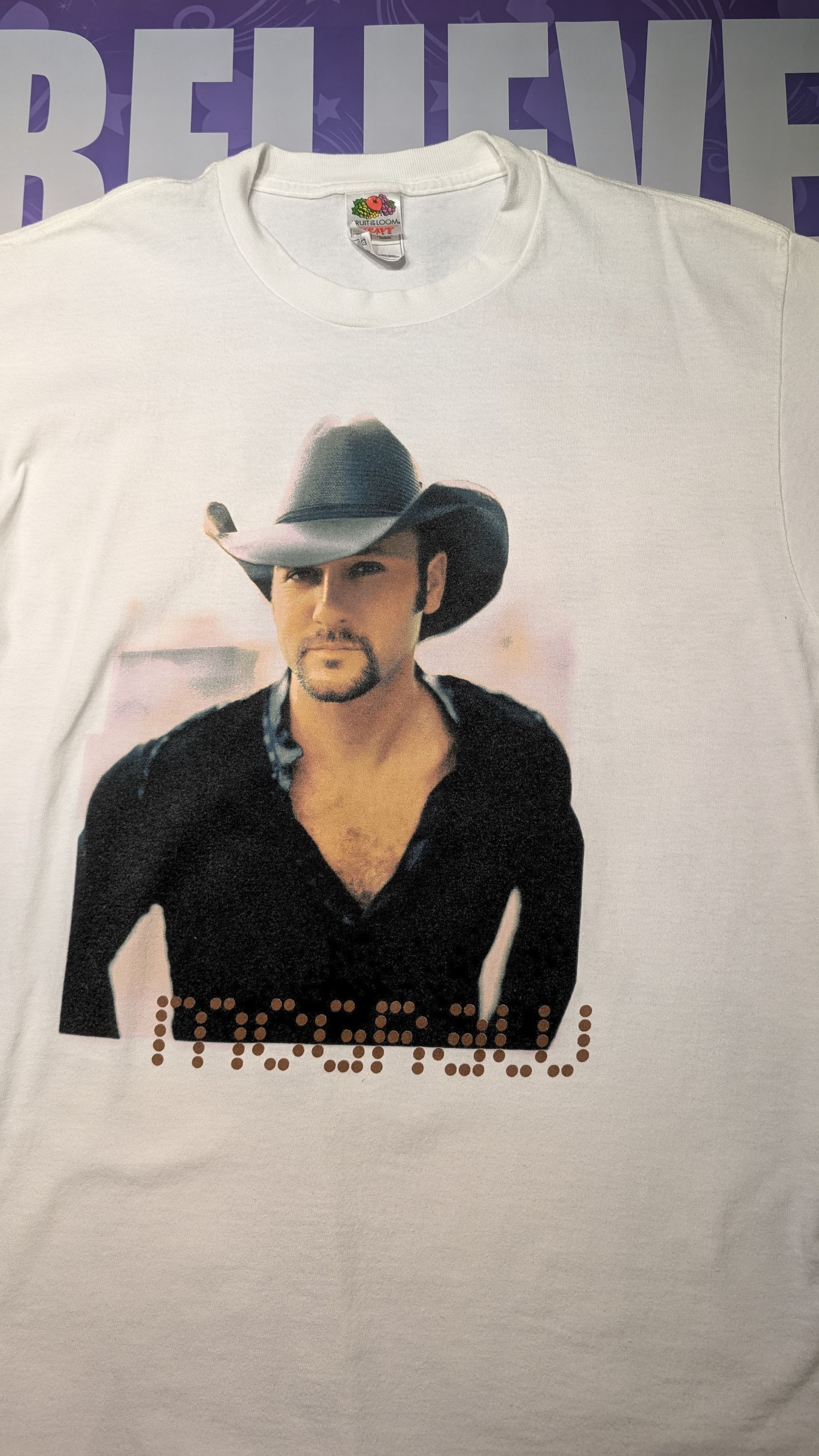 Vintage Vintage 00s Tim Mcgraw T-Shirt Size US L / EU 52-54 / 3 - 1 Thumbnail