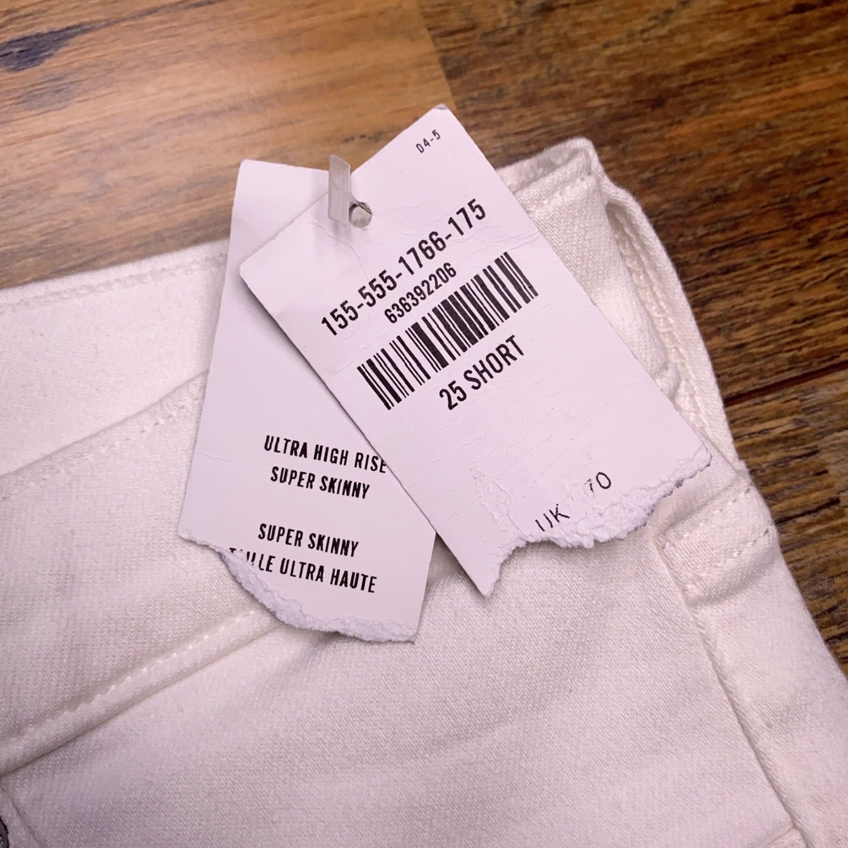 Abercrombie & Fitch Abercrombie & Fitch Jeans Slim Women 25 White High Rise Skinny 5-Pocket Stretch Denim Modern Size 42" / US 20 - 6 Thumbnail