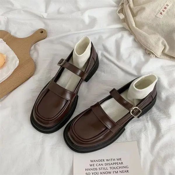 Designer × Japanese Brand × Vintage Retro Japanese Mary Jane British style small leather shoes Size US 7.5 / IT 37.5 - 3 Thumbnail