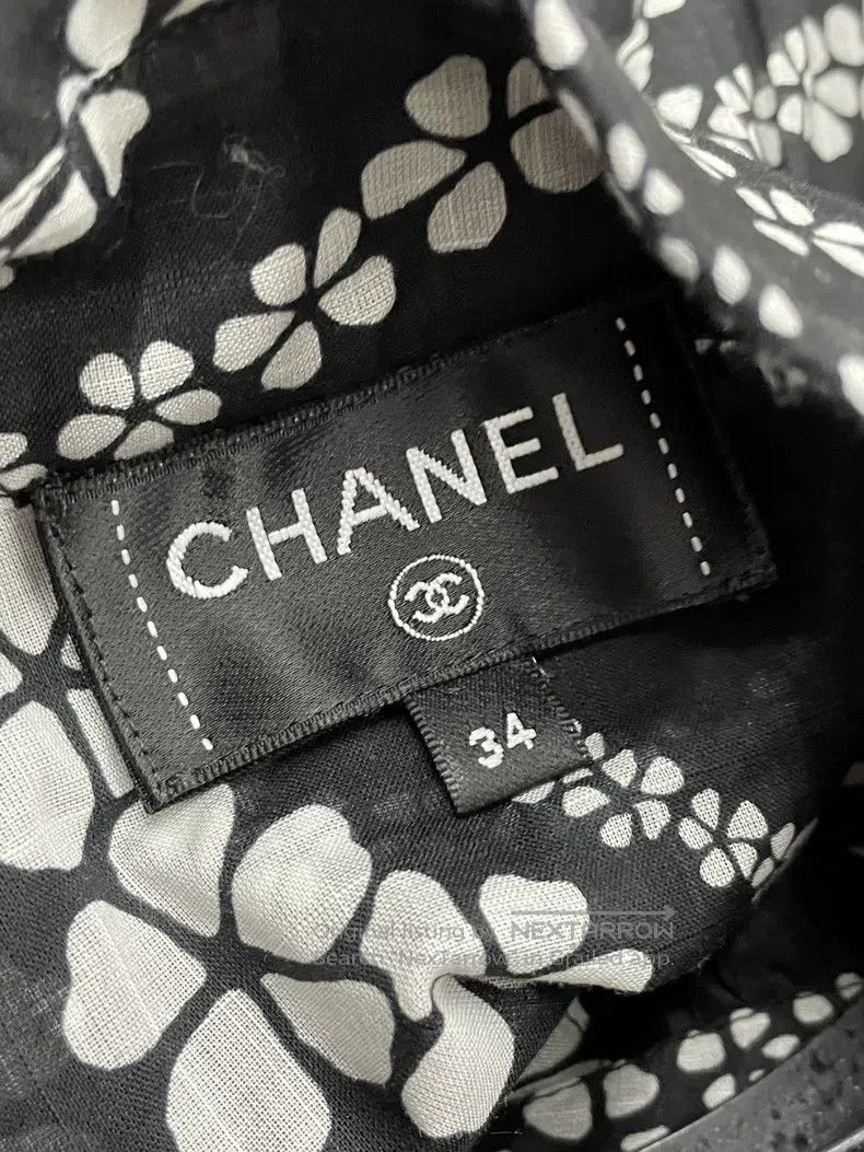 Chanel Chanel Beach Series Black and White Printed Shirt Size XXS / US 00 / IT 34 - 4 Thumbnail