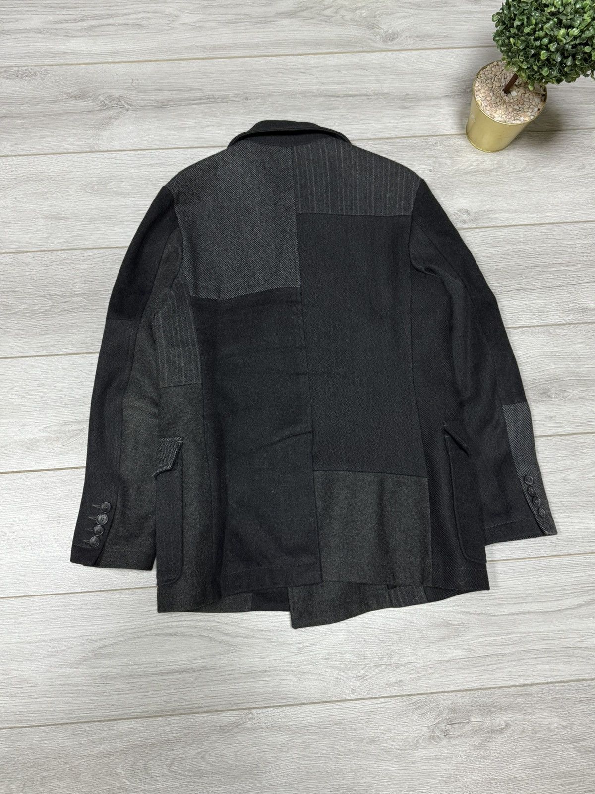 Dolce & Gabbana D&G Patchwork Wool Double-Breasted Coat, Size 48 Dolce Size US M / EU 48-50 / 2 - 10 Thumbnail