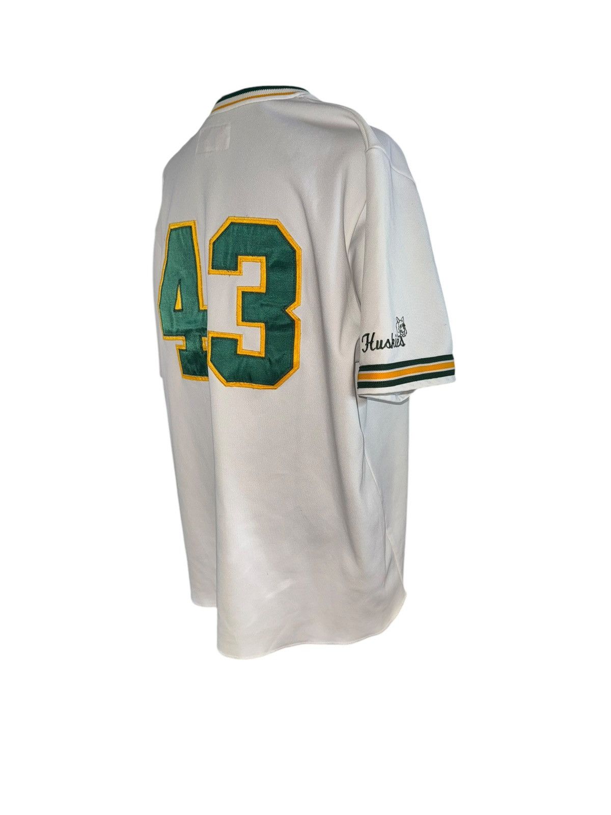 Vintage VTG 90s Made in USA HOOVER jersey in green and yellow sz 2xl Size US XXL / EU 58 / 5 - 6 Thumbnail