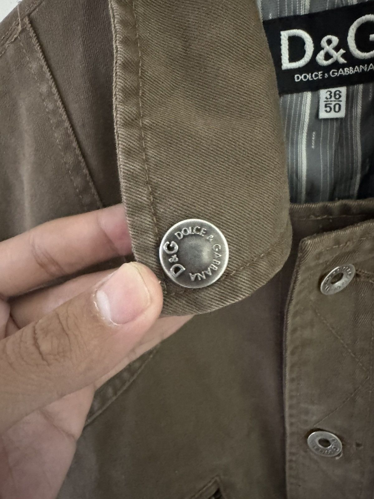 Dolce & Gabbana BROWN PUNK MOTIF BY DOLCE & GABBANA MULTI POCKET JACKET Size US M / EU 48-50 / 2 - 5 Thumbnail