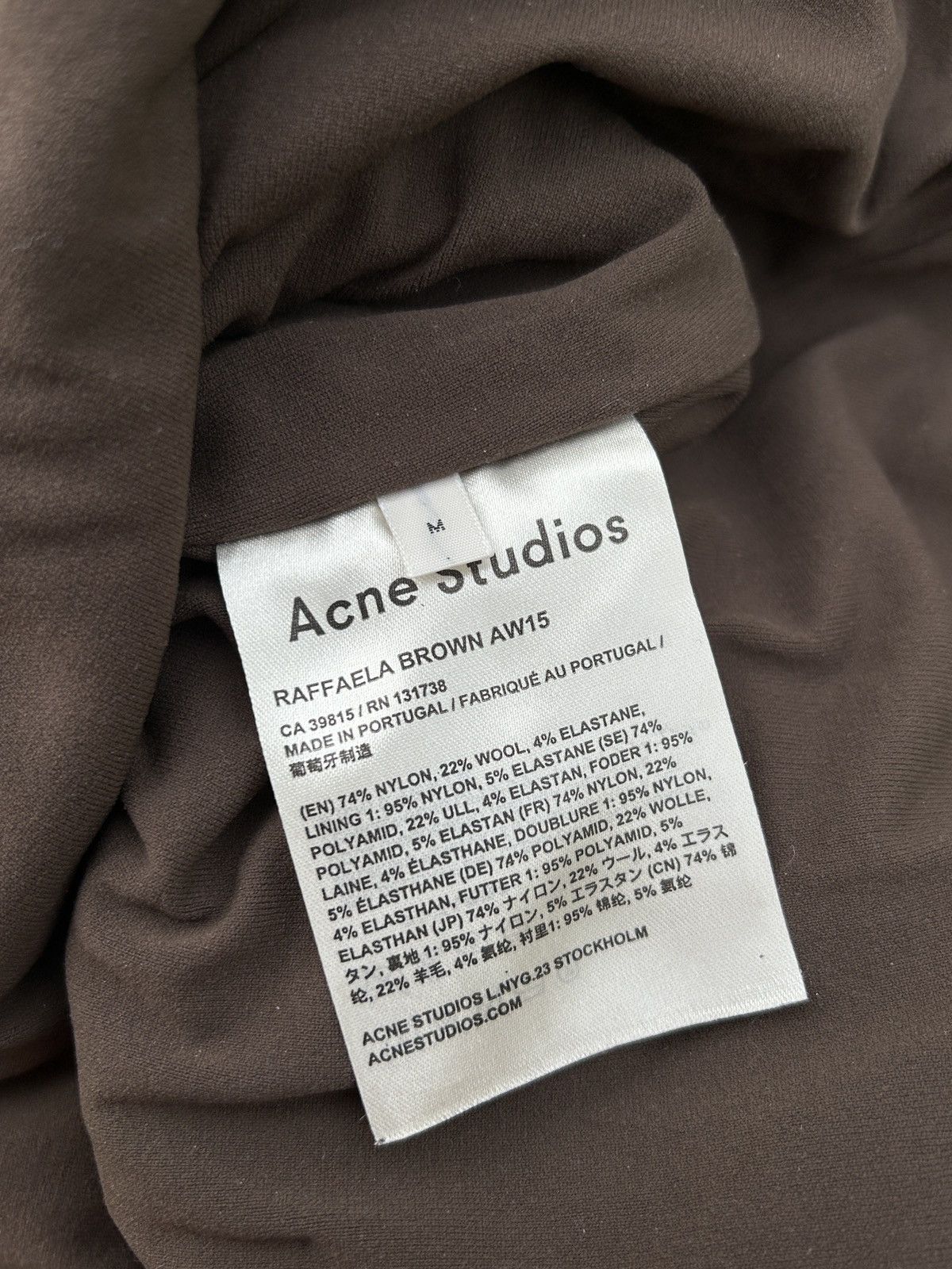 Acne Studios Acne Studios Rafaella Brown AW15 Rare Multicolor Long Sleeve Size M / US 6-8 / IT 42-44 - 8 Thumbnail