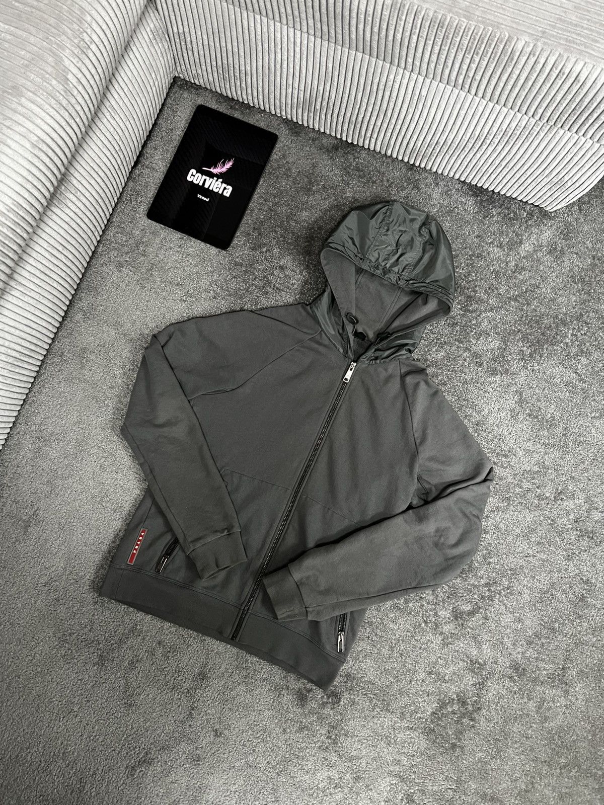 Vintage Prada Milano zip-up Jacke