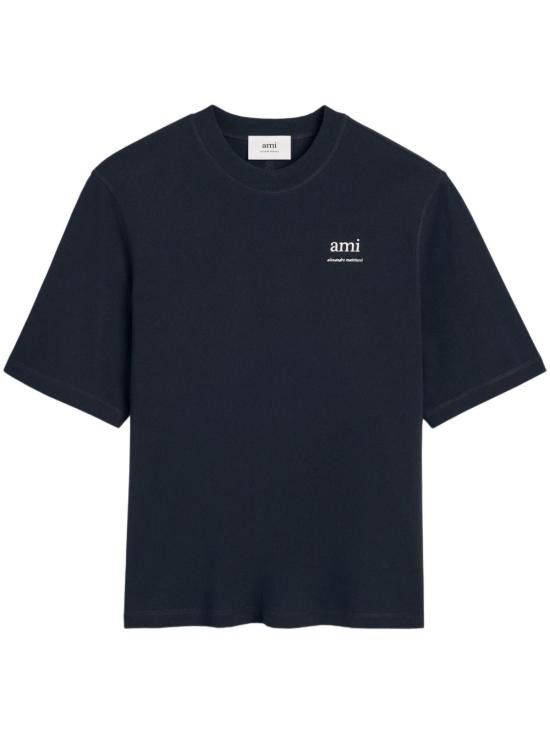 AMI Men T-Shirts HTS048 JE01194011 Blue