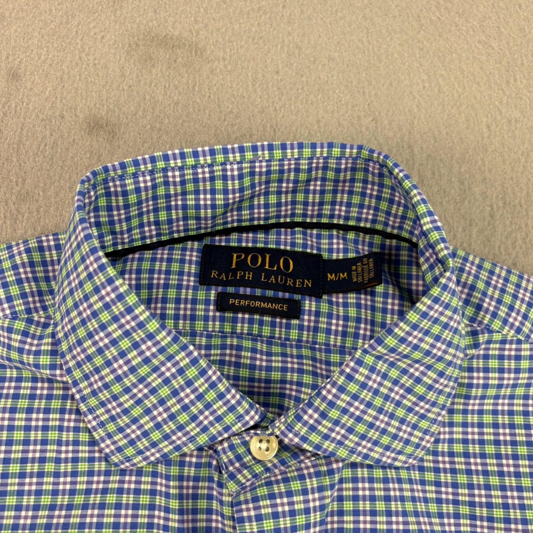 Polo Ralph Lauren Polo Ralph Lauren Performance Shirt Mens M Blue Plaid Button-Up Stretch Shirt Size US M / EU 48-50 / 2 - 3 Thumbnail