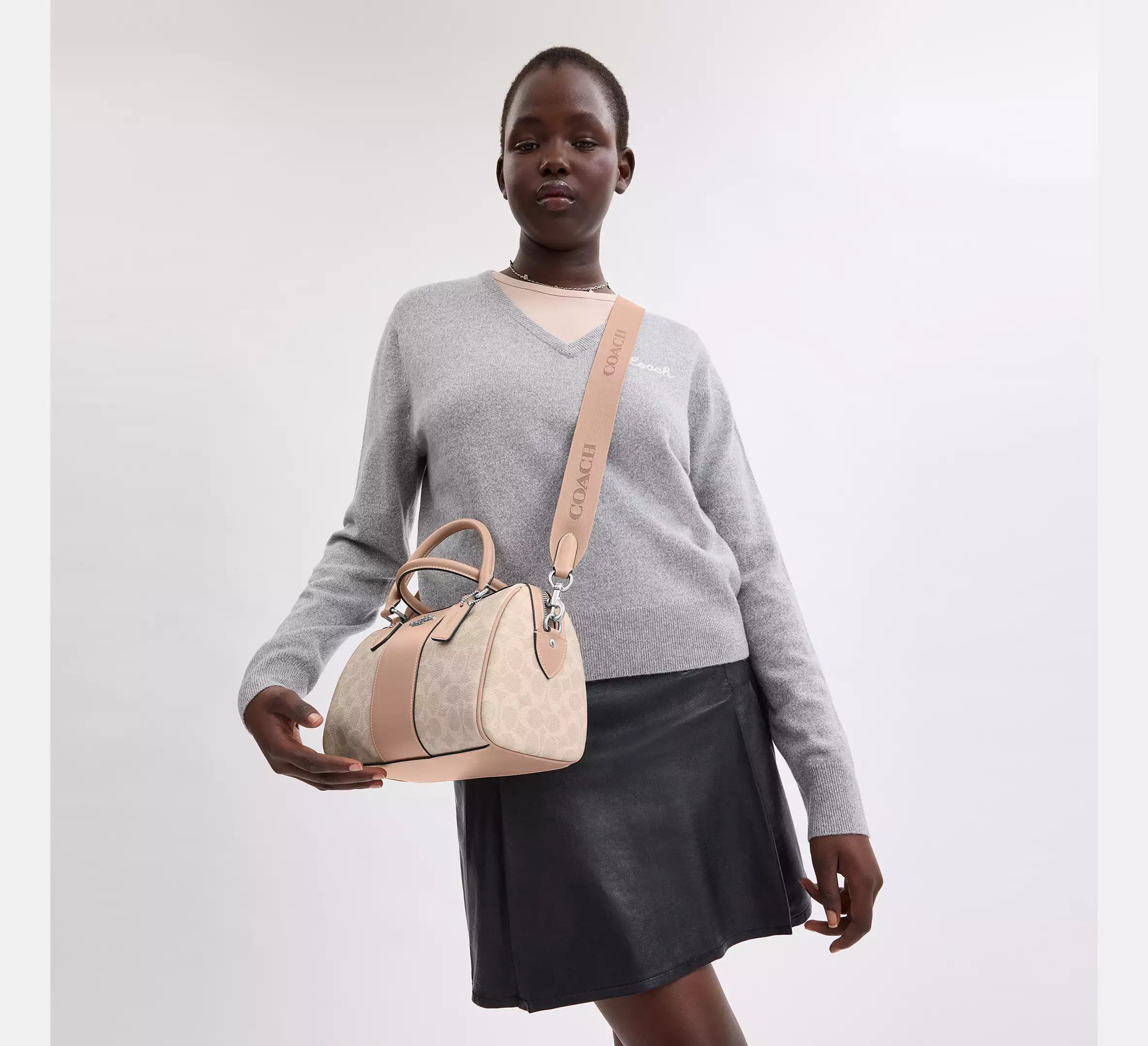 Coach Rowan Satchel Bag In Signature Canvas CW376 Size ONE SIZE - 2 Thumbnail