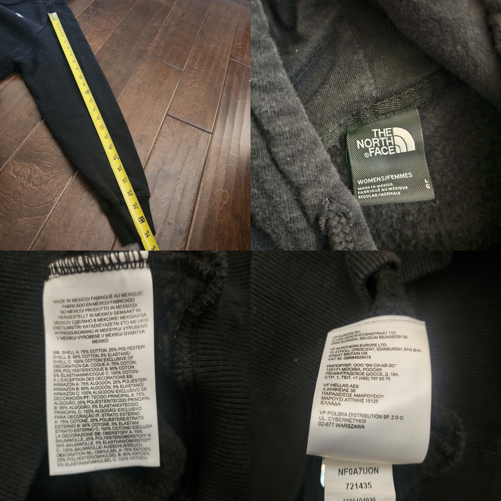 The North Face VINTAGE not applicable The North Face Womens Black Pullover Hoodie Logo Sweatshirt Large Size L / US 10 / IT 46 - 9 Thumbnail