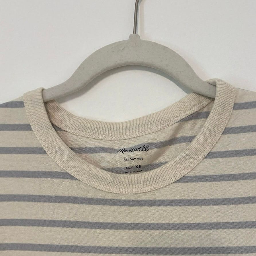 Madewell NWOT Madewell Garment-Dyed Allday Crewneck Tee Blue Size XS Size US XS / EU 42 / 0 - 2 Thumbnail