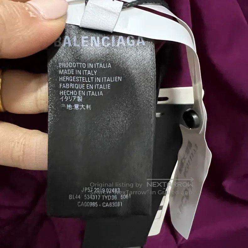 Balenciaga Balenciaga Color-Blocked Big Logo Printed Tracksuit Jacket Size US XL / EU 56 / 4 - 4 Thumbnail