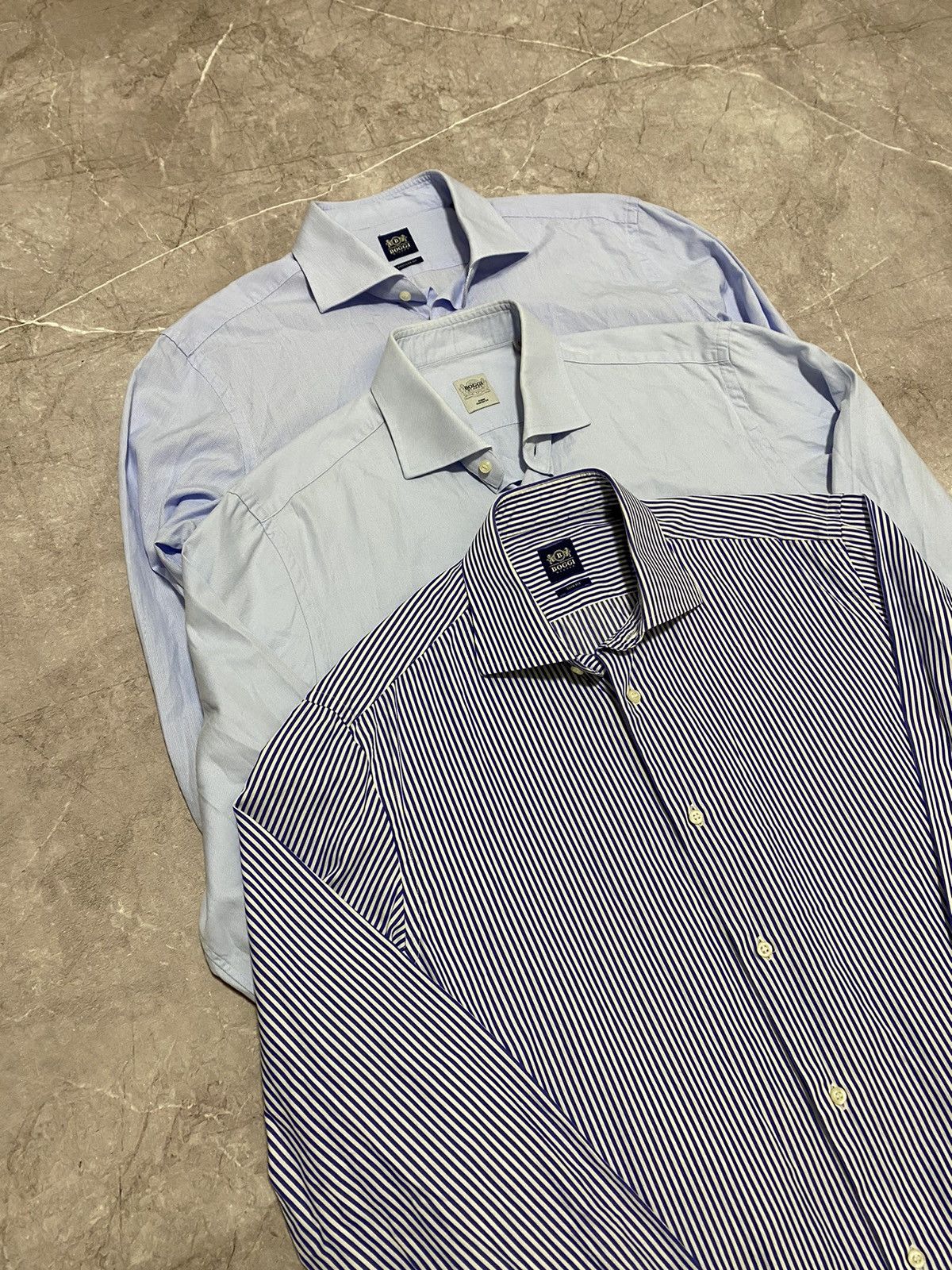 Boggi Rare Pack x3 BOGGI Milano Japanese Exclusive Shirt Button UP Size US L / EU 52-54 / 3 - 1 Thumbnail
