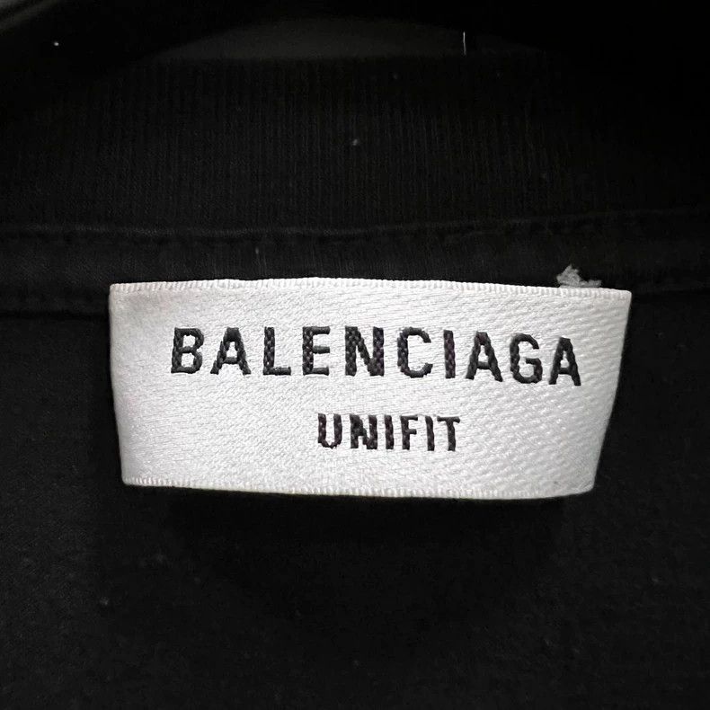Balenciaga Balenciaga Black neckline logo short sleeves Size US XS / EU 42 / 0 - 3 Thumbnail
