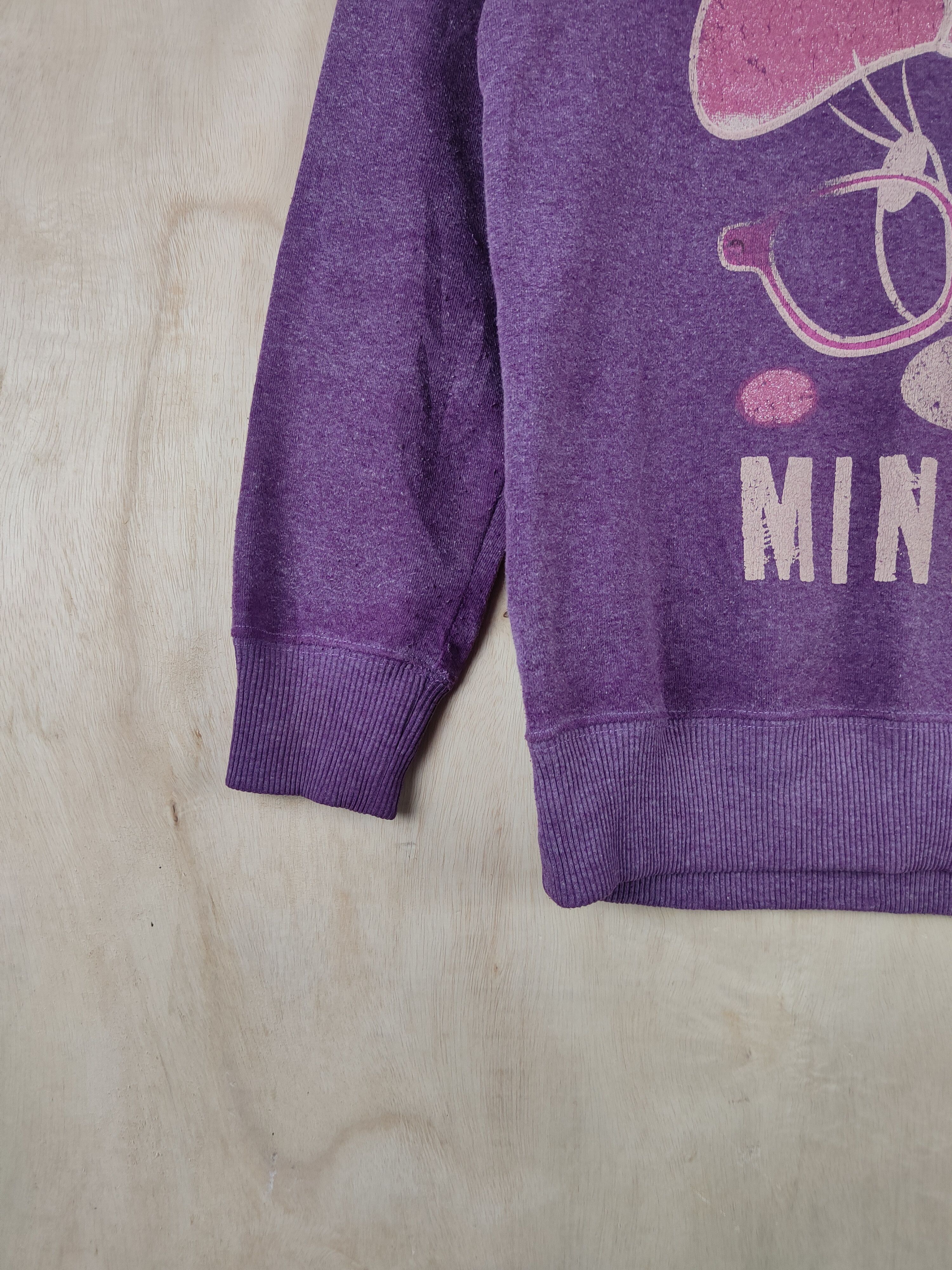 Cartoon Network Disney Purple big face Minnie Sweatshirts #S2582 Size S / US 4 / IT 40 - 7 Thumbnail