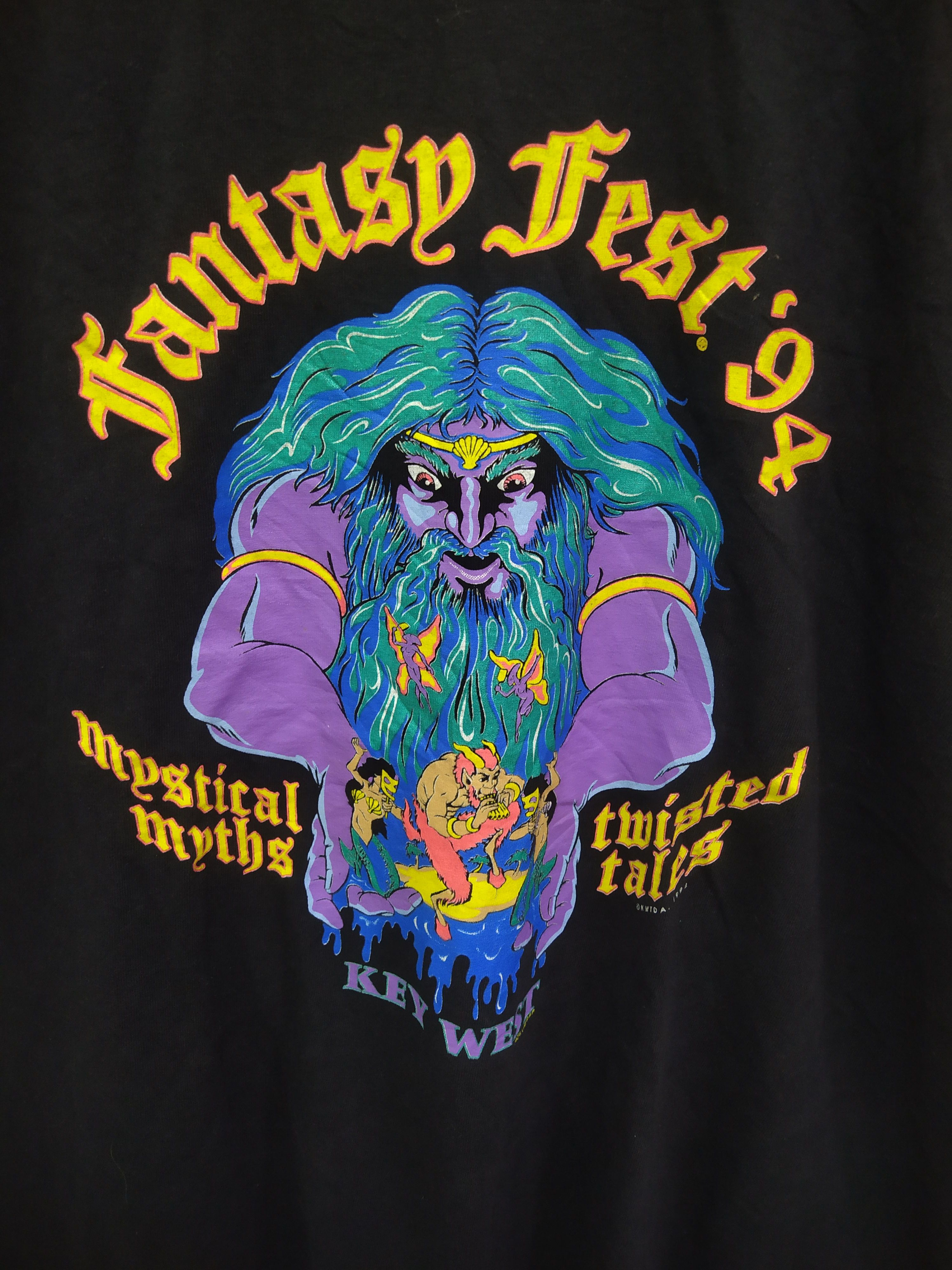 Lee Vintage 1994 Fantasy Fest Key West T-Shirt Lee 90s Size US XL / EU 56 / 4 - 3 Thumbnail