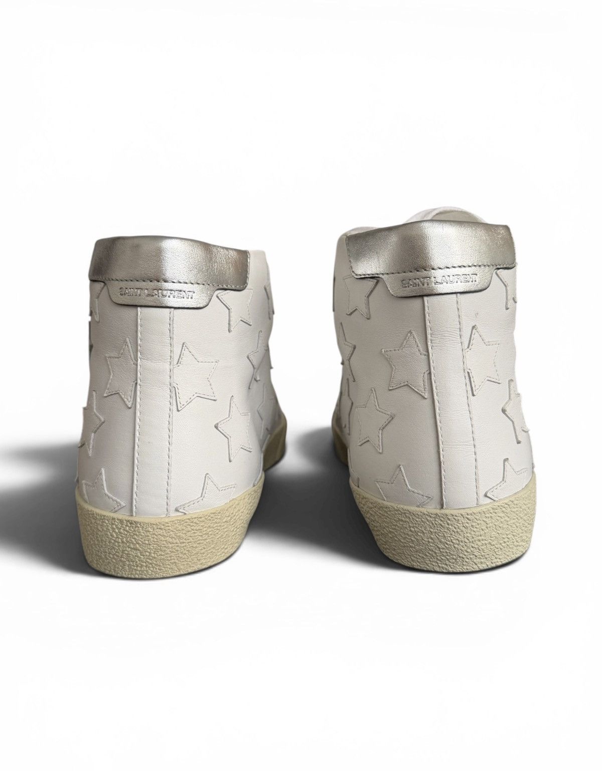Saint Laurent Paris Saint Laurent SL06 Star Hi-Top leather sneakers Size US 7 / EU 40 - 7 Thumbnail