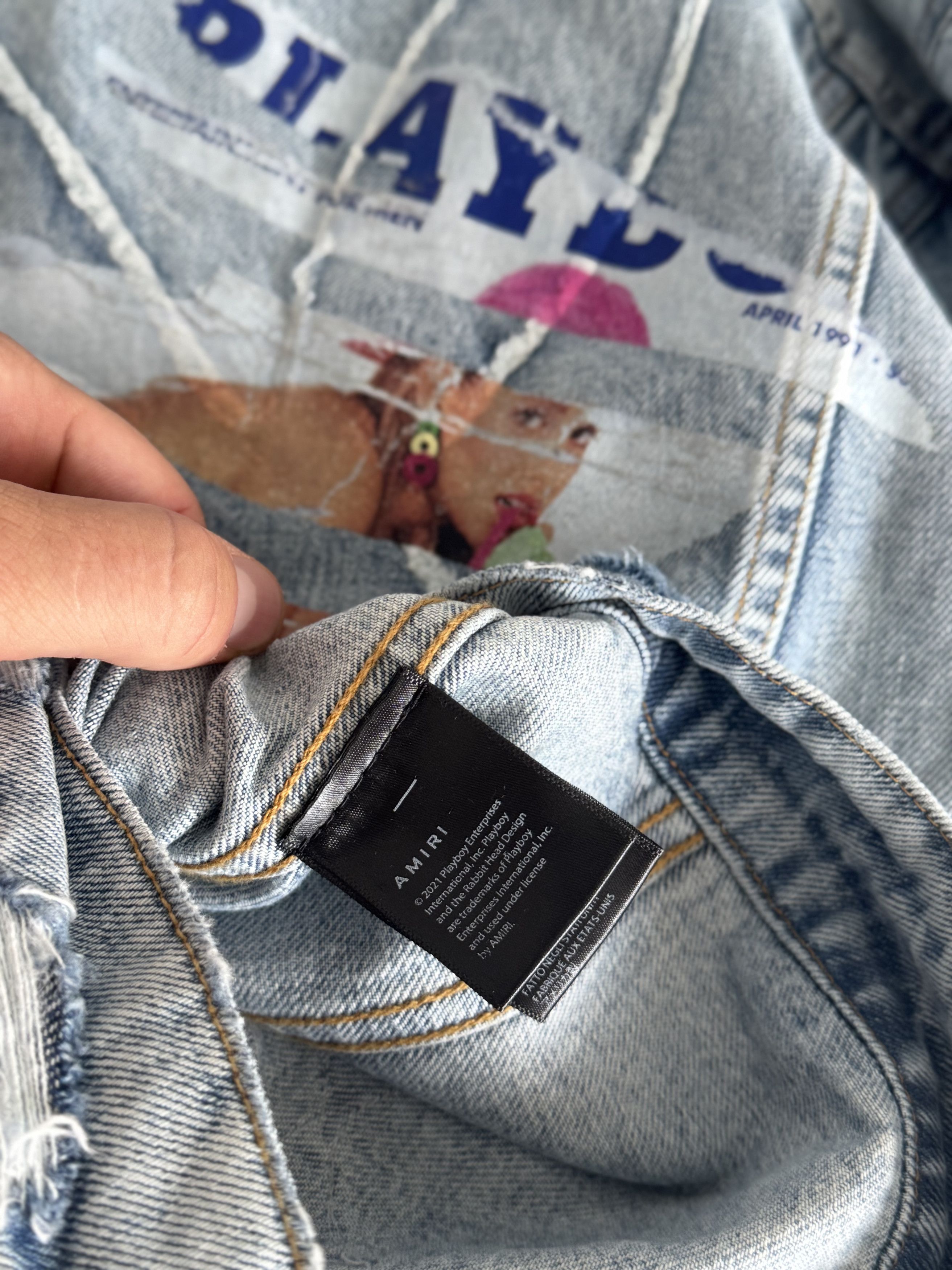 Amiri AMIRI X PLAYBOY DENIM JACKET Size US L / EU 52-54 / 3 - 12 Thumbnail
