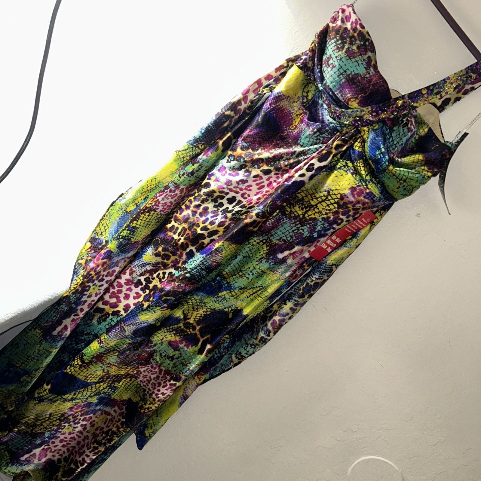 Forever 21 Masquerade Off The Shoulder Dress Womens 13 / 14 Embellished Size XL / US 12-14 / IT 48-50 - 18 Thumbnail