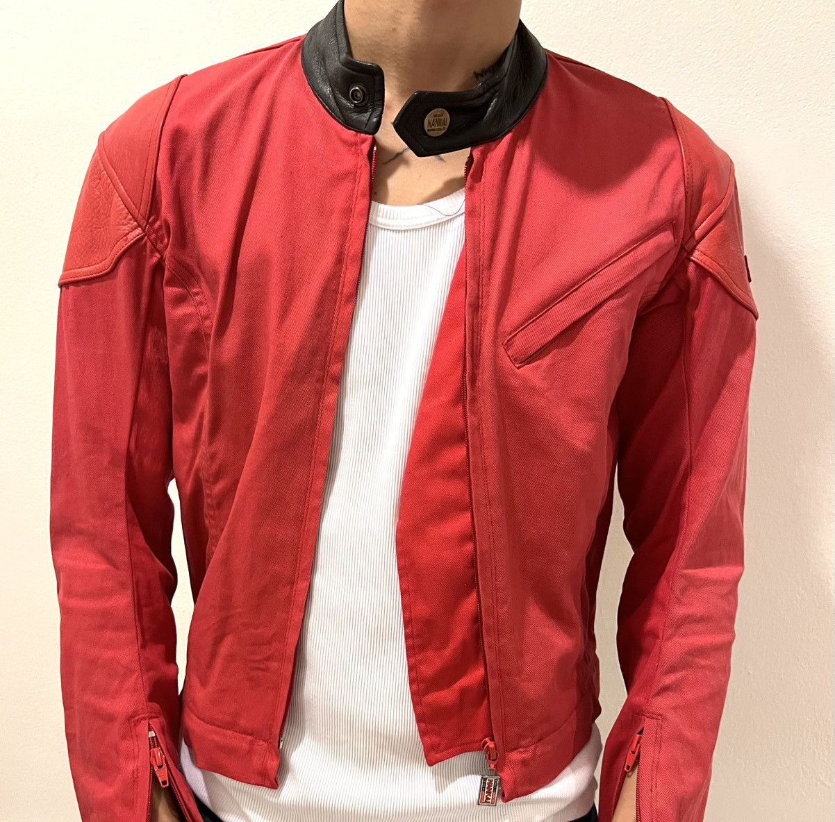 Other Vintage Japan NANKAI MOTO JACKET x Leather Size US M / EU 48-50 / 2 - 14 Thumbnail