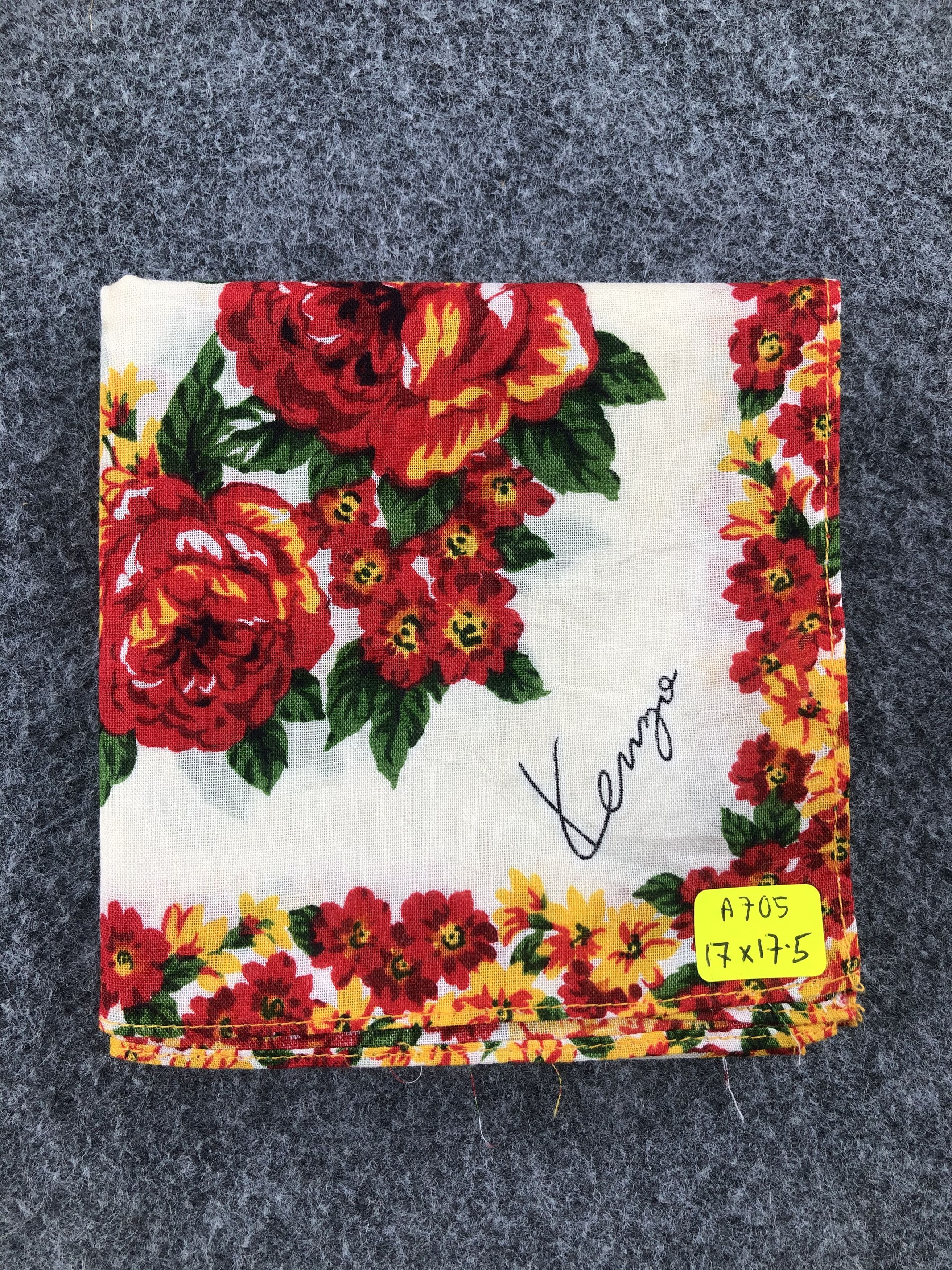 Kenzo × Vintage Kenzo Floral Handkerchief / Bandana / Neckerchief Size ONE SIZE - 6 Thumbnail
