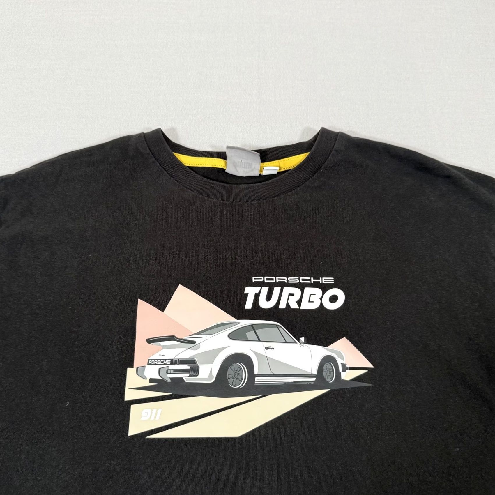 Puma Puma Shirt Mens Large Black Porsche 911 Turbo Car Tee Racing Stretch Cotton Size US L / EU 52-54 / 3 - 2 Thumbnail