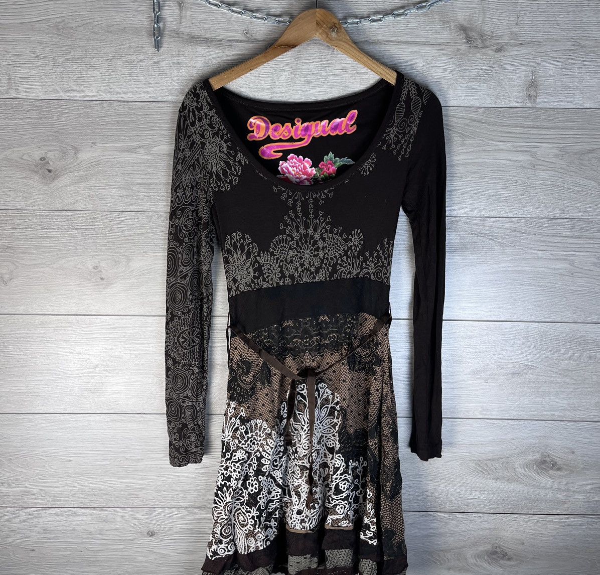 Desigual Women dress Designer size M flowers Y2K Size M / US 6-8 / IT 42-44 - 1 Thumbnail