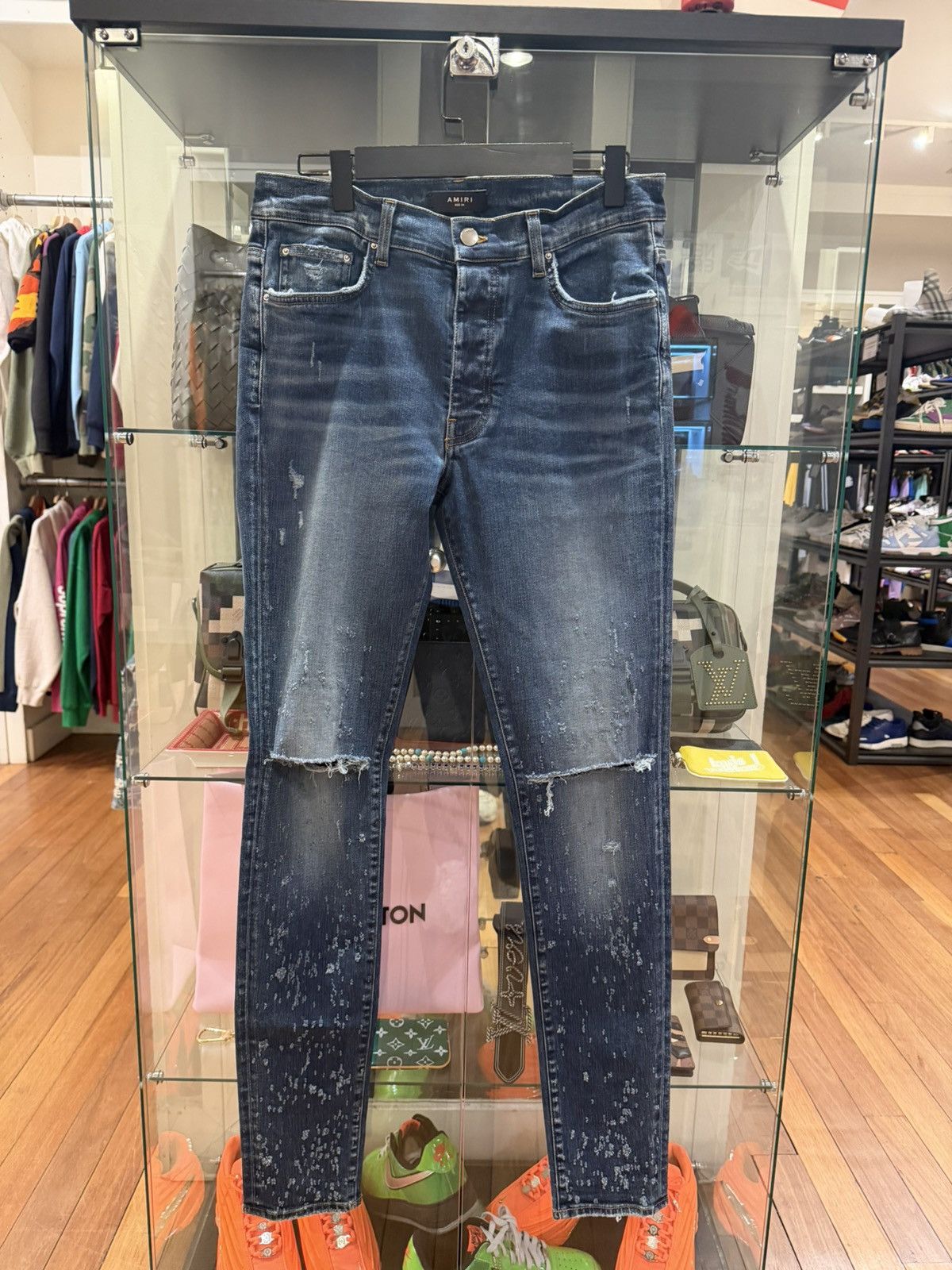 Amiri Amiri ‘Classic Shotgun’ Deep Denim Jeans Size US 34 / EU 50 - 1 Thumbnail