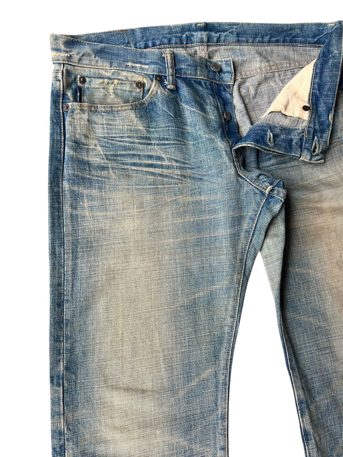 Eternal ETERNAL Japan Buttonfly Distressed Aging Mud Denim Jeans Size US 34 / EU 50 - 8 Thumbnail